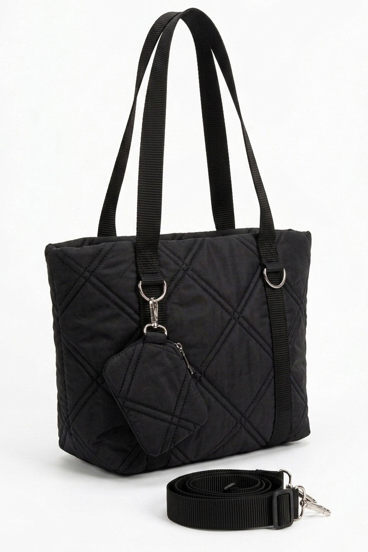 Kadın Siyah Mini Cüzdan Detaylı Kol Çanta - 28375-SIYAH - 2