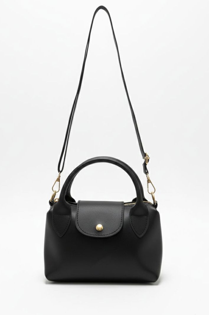 Kadın Siyah Mini El Çantası - 28137-SIYAH - TOFİSA