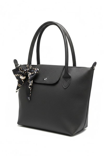 Kadın Siyah Sunii Deri Flarlı Kol Çanta - 28184-SIYAH 