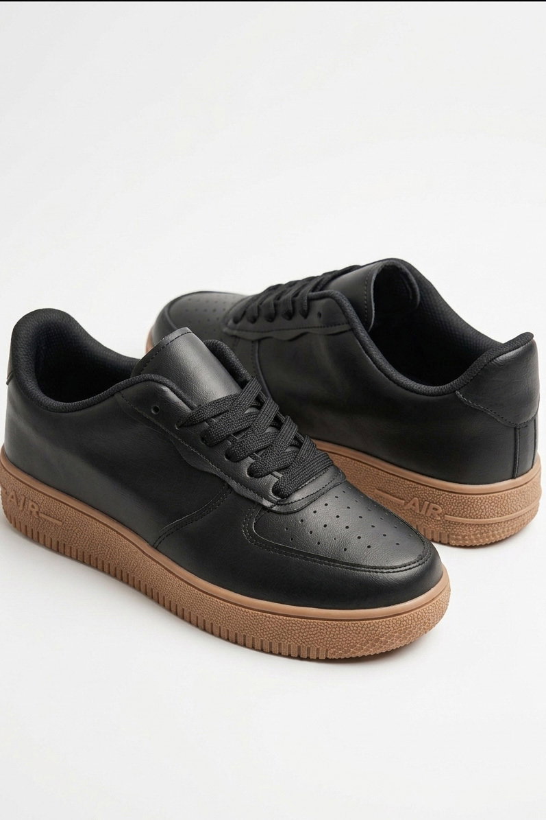 Kadın Siyah Taba AİR Spor Ayakkabı - 27477-SIYAH-TABA - 2