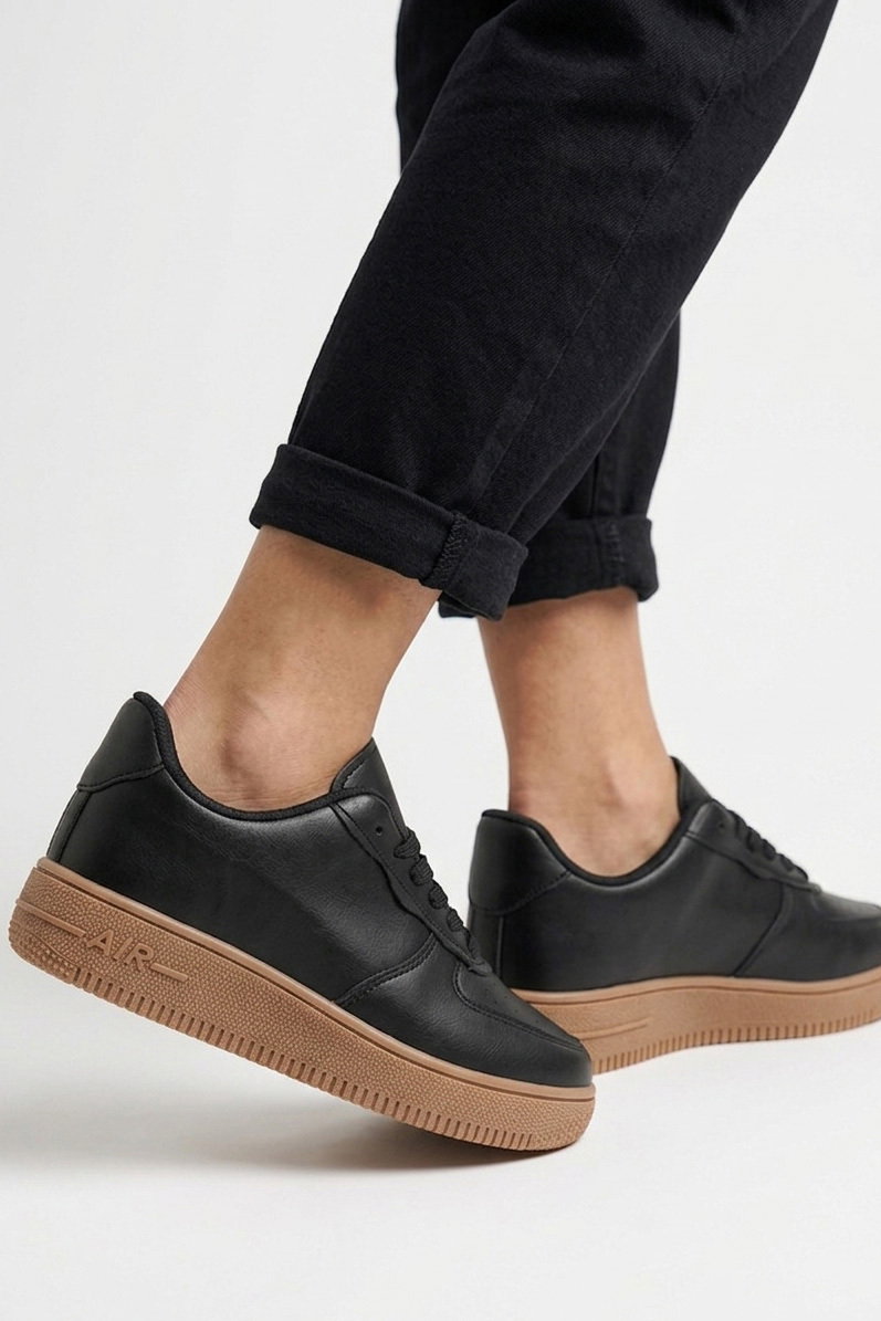 Kadın Siyah Taba AİR Spor Ayakkabı - 27477-SIYAH-TABA - 3