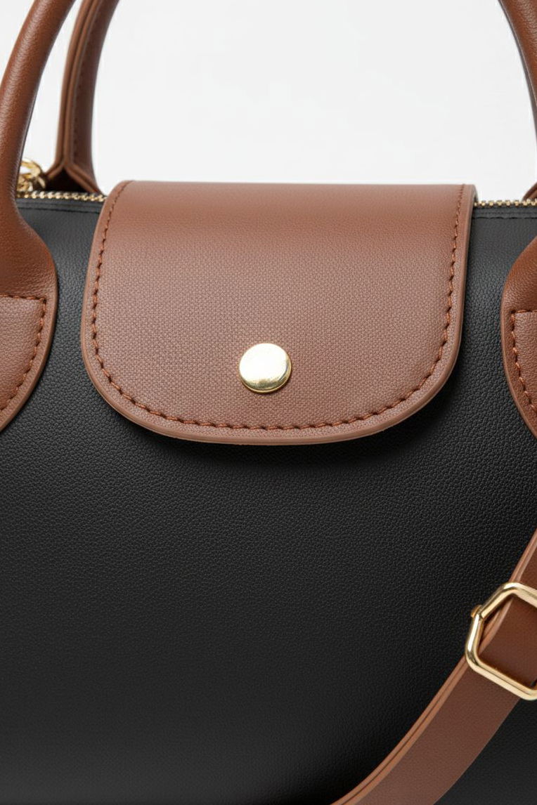 Kadın Siyah Taba Mini El Çantası - 28137-SIYAH-TABA - TOFİSA