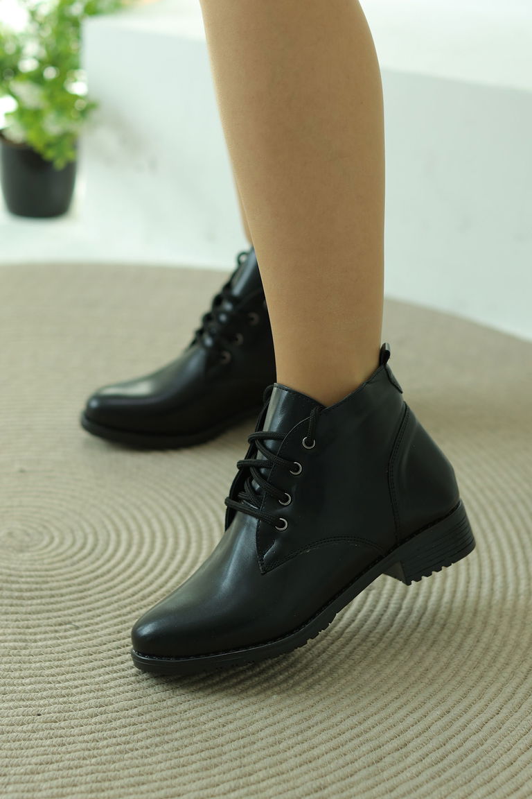 Kadın Siyah Uzun Çizme - 26759 - TOFİSA