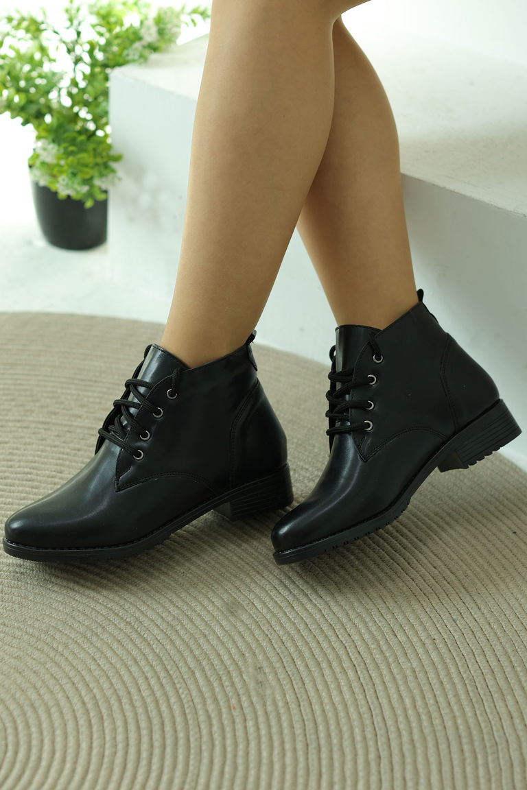 Kadın Siyah Uzun Çizme - 26759 - TOFİSA