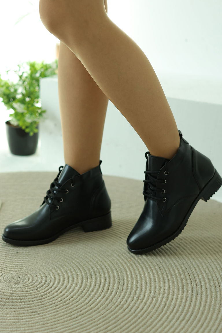 Kadın Siyah Uzun Çizme - 26759 - TOFİSA