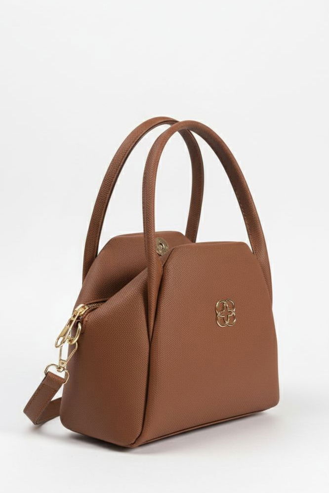 Kadın Taba Armalı Suni Deri Çanta - 28143-TABA - TOFİSA