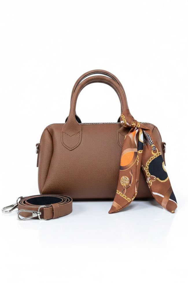 Kadın Taba Flarlı Mini El Çantası - 28225-TABA - 2