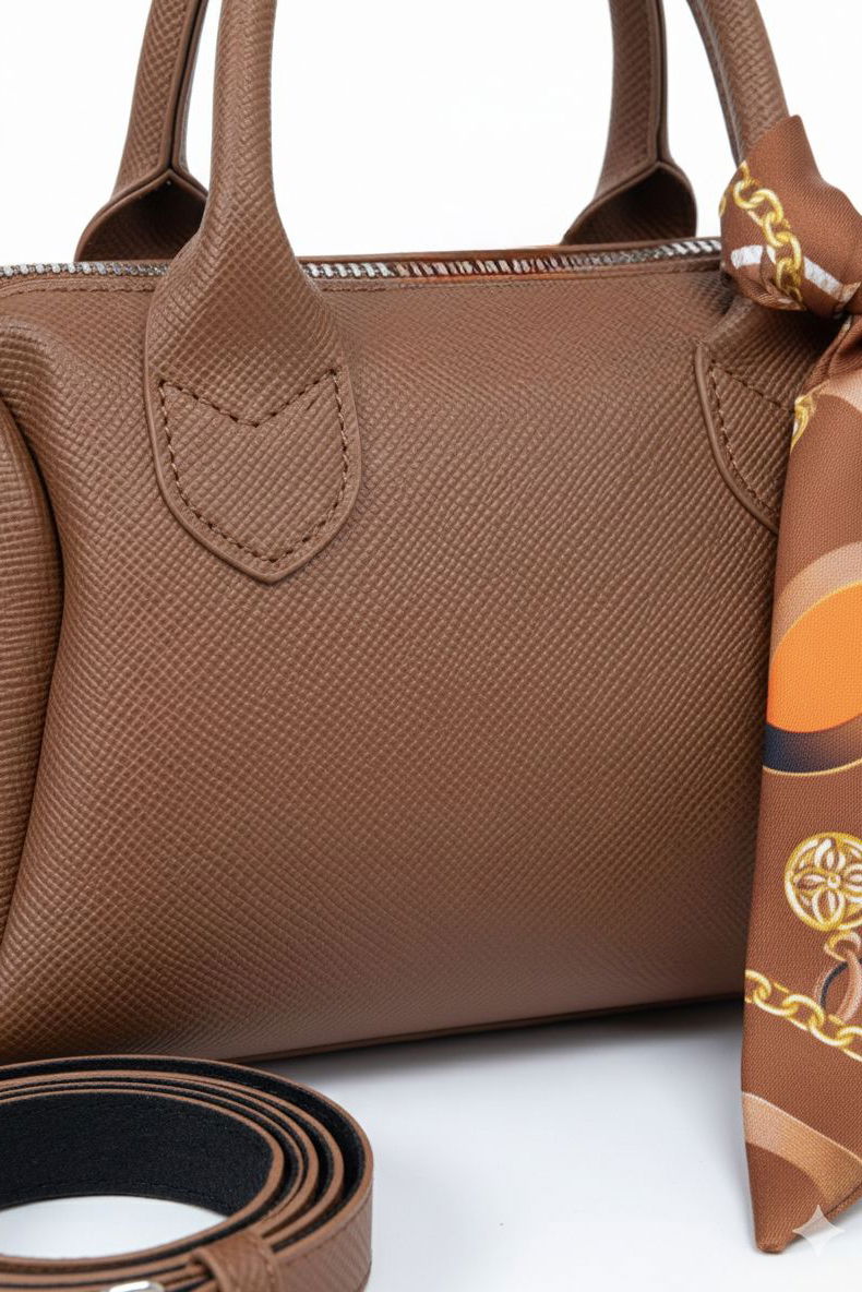 Kadın Taba Flarlı Mini El Çantası - 28225-TABA - 3