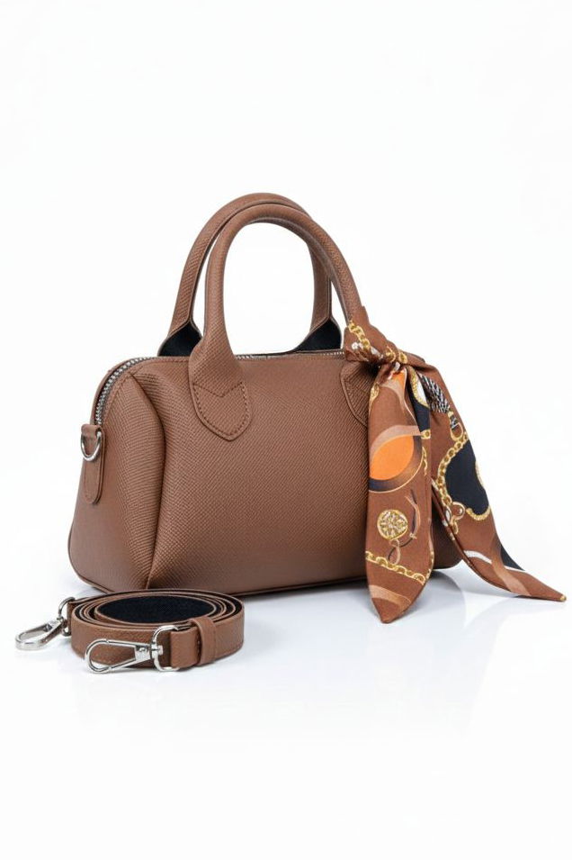 Kadın Taba Flarlı Mini El Çantası - 28225-TABA - 1