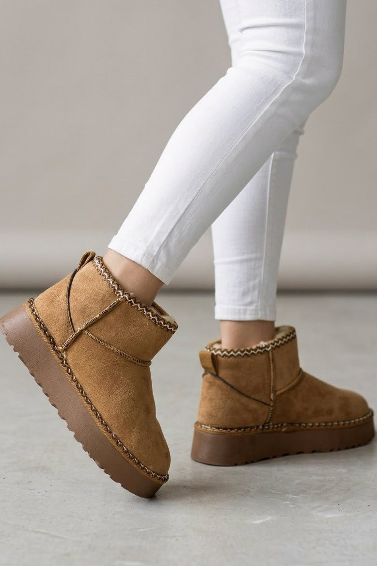 Kadın Taba UGG Süet Bot - 29162-TABA - 1