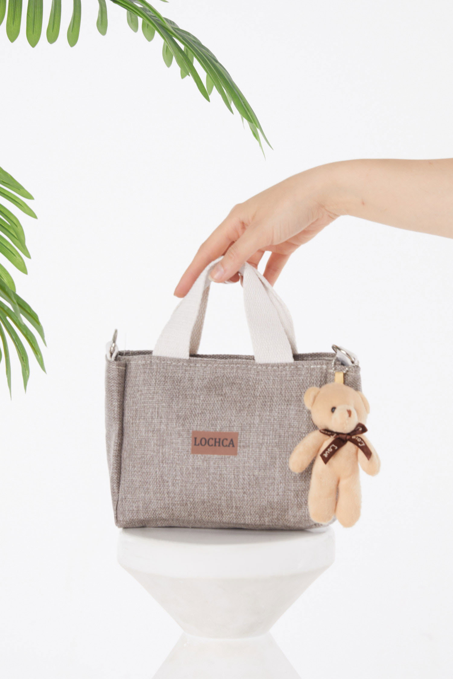 Kadın Vizon Ayıcıklı Tote Çanta - 25936 - 2