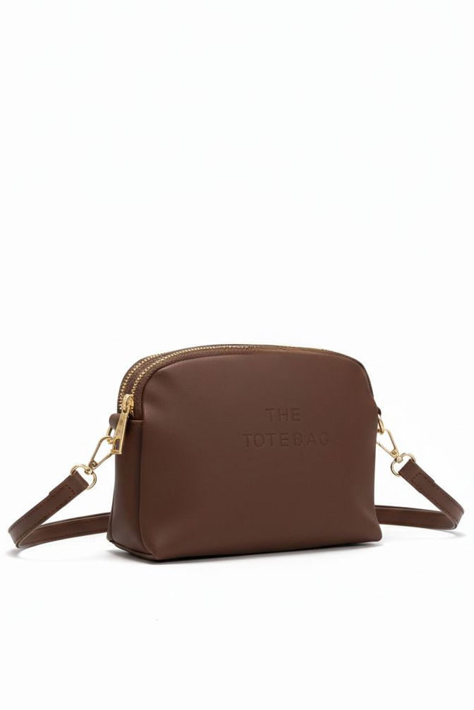 Kadın Vizon Baskılı Suni Deri Çanta - 28144-VIZON - TOFİSA