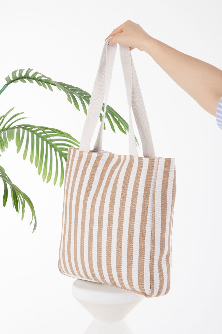 Kadın Vizon Çizgili Kol Çantası - 25787 - TOFİSA