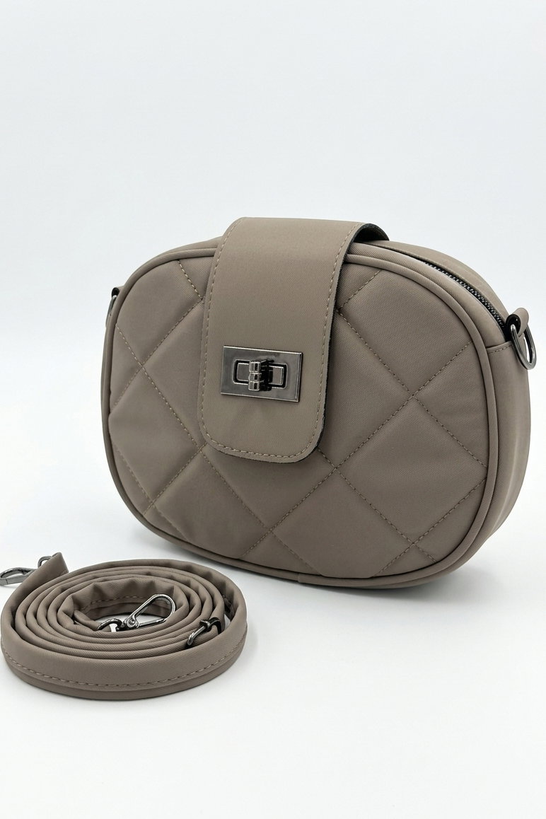 Kadın Vizon Kapaklı Suni Deri Çanta - 28370-VIZON - 1