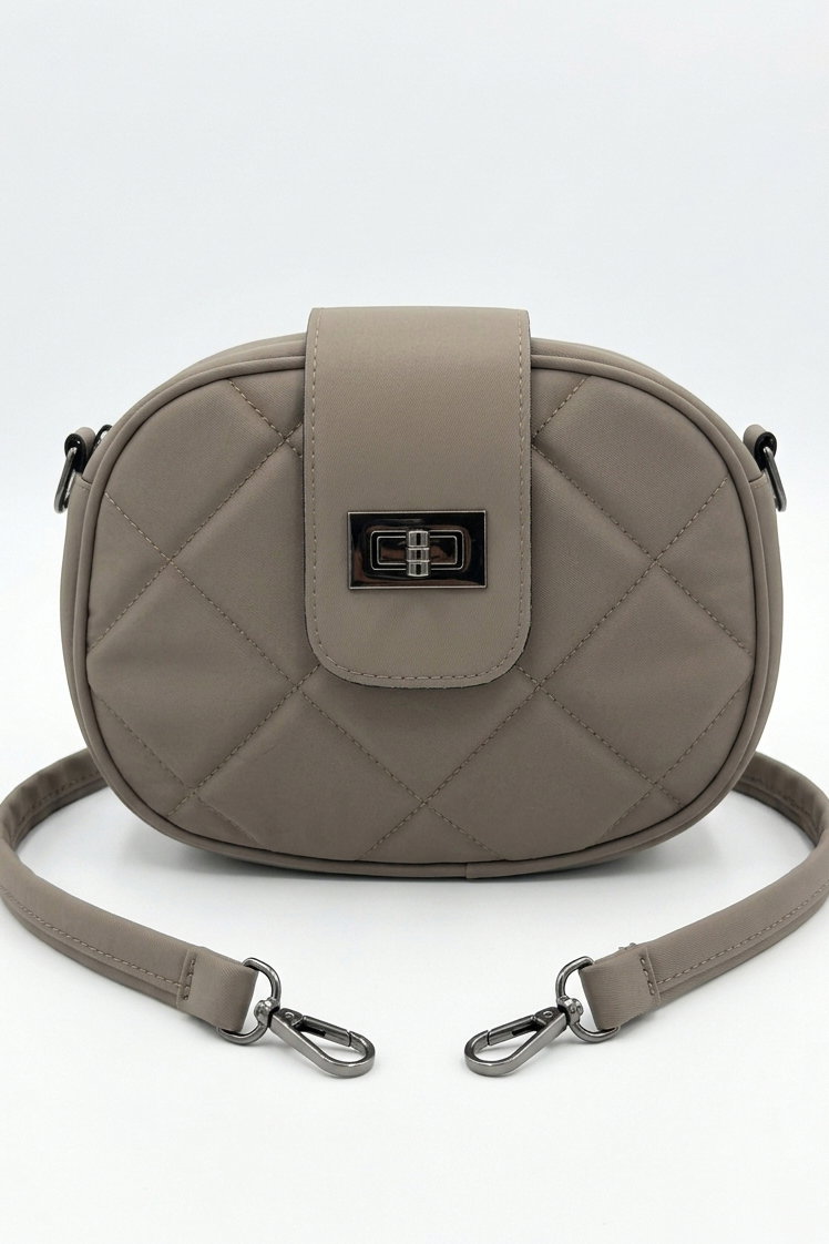 Kadın Vizon Kapaklı Suni Deri Çanta - 28370-VIZON - 2