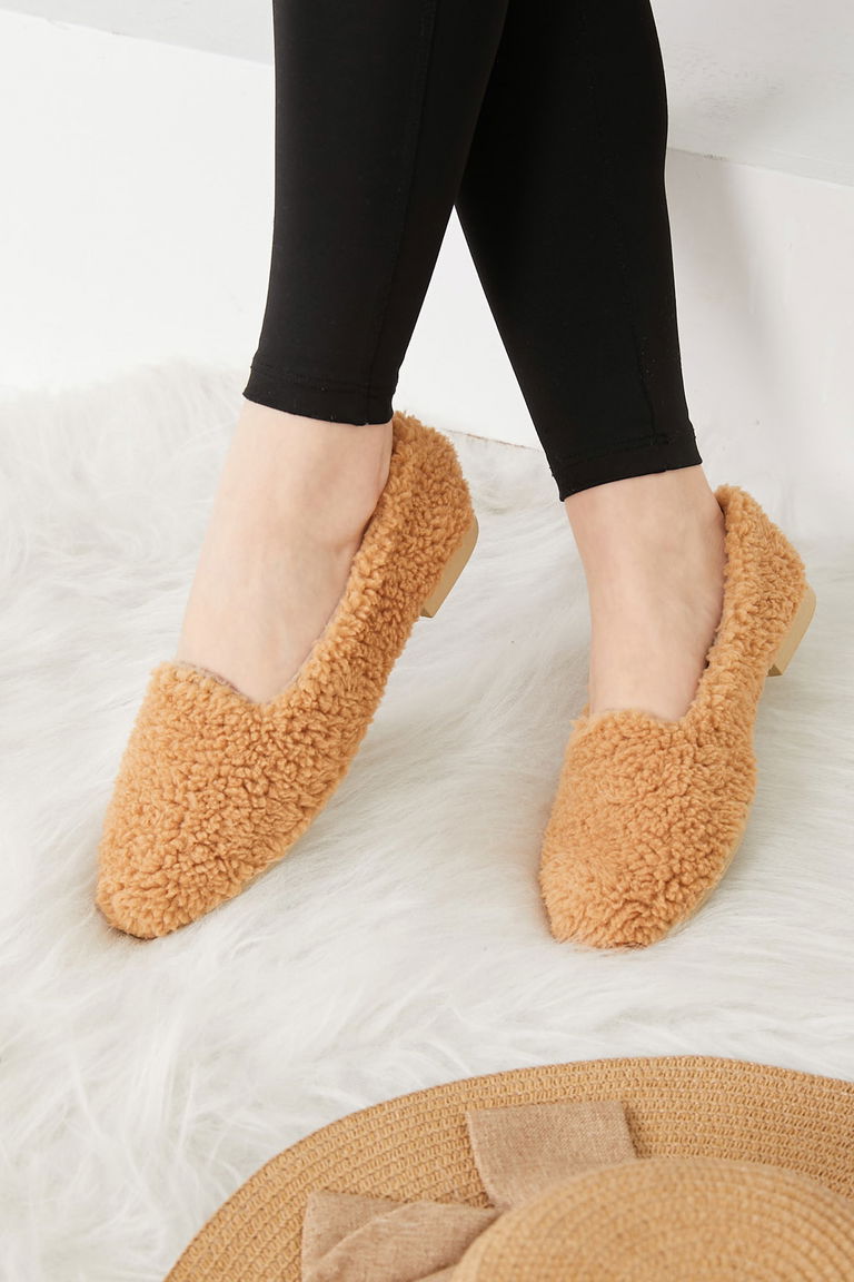 Kadın Vizon Peluş Babet - 26653 - TOFİSA