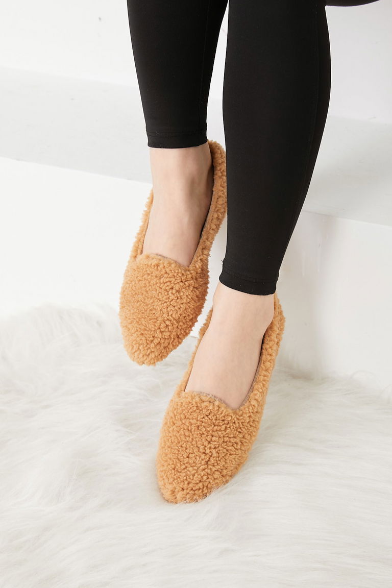 Kadın Vizon Peluş Babet - 26653 - TOFİSA