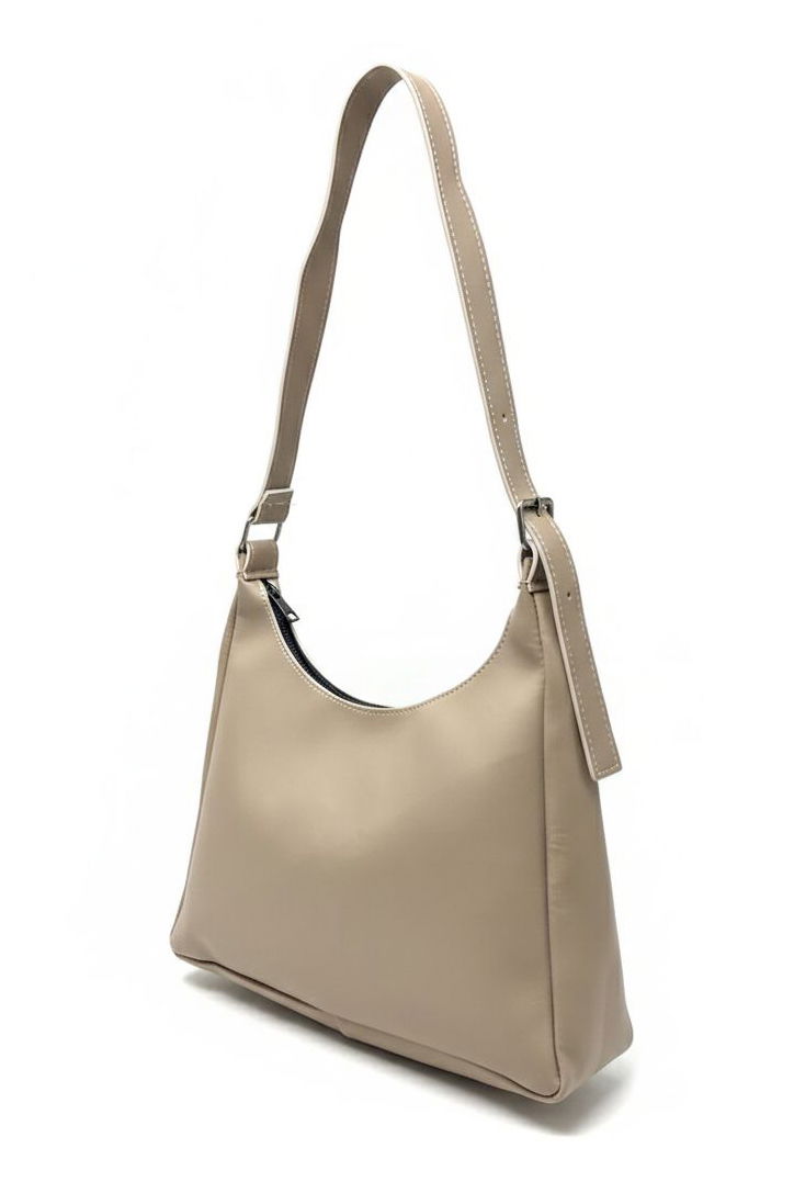 Kadın Vizon Suni Deri Omuz Çantası - 28254-VIZON - 1