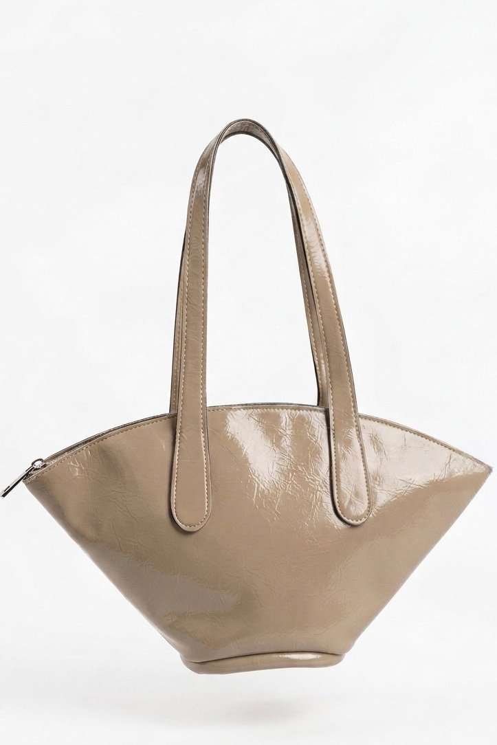 Kadın Vizon Suni Deri Omuz Çantası - 28377-VIZON - 2