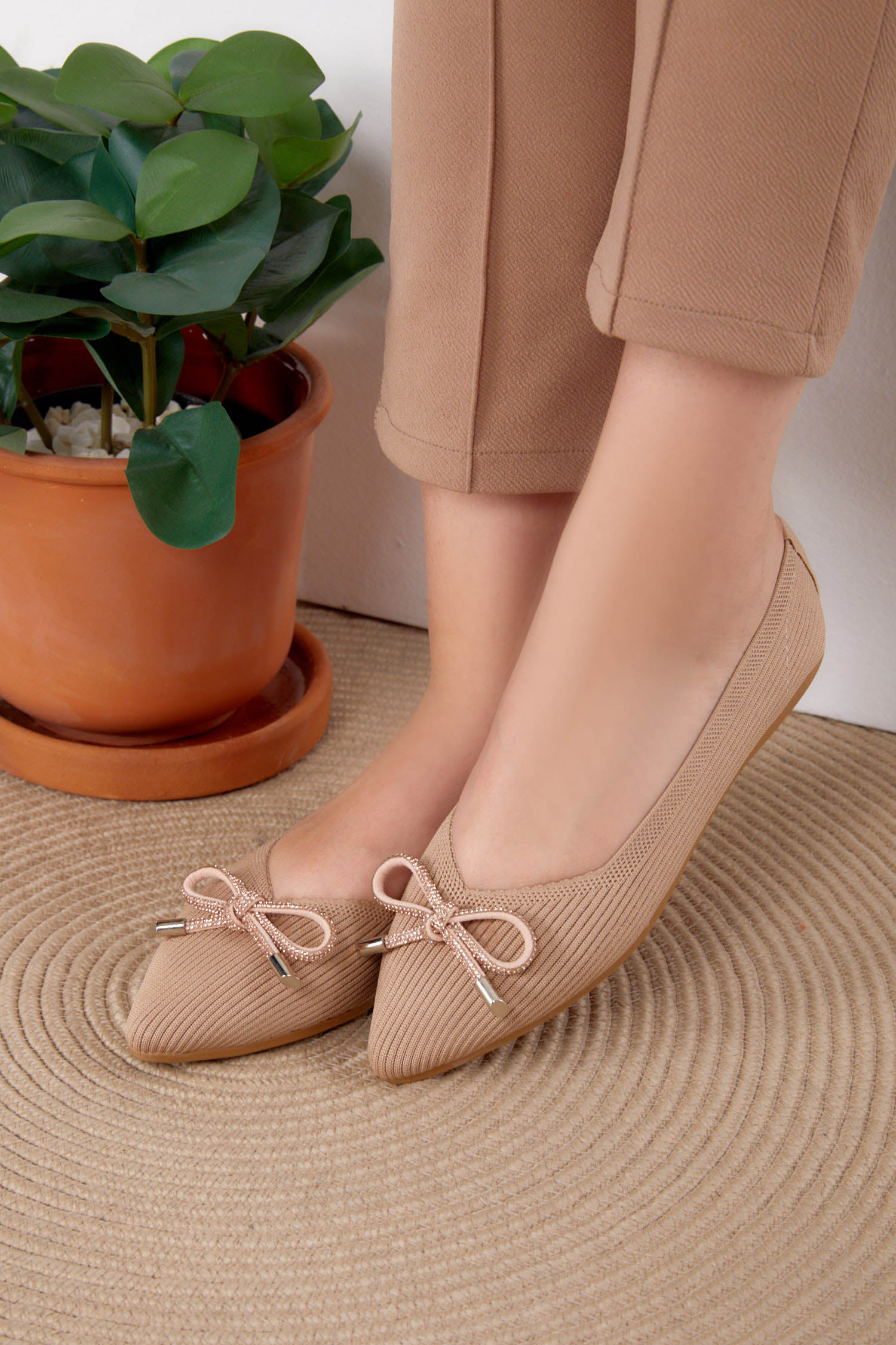 Kadın Vizon Tokalı Babet - 25726 - 3