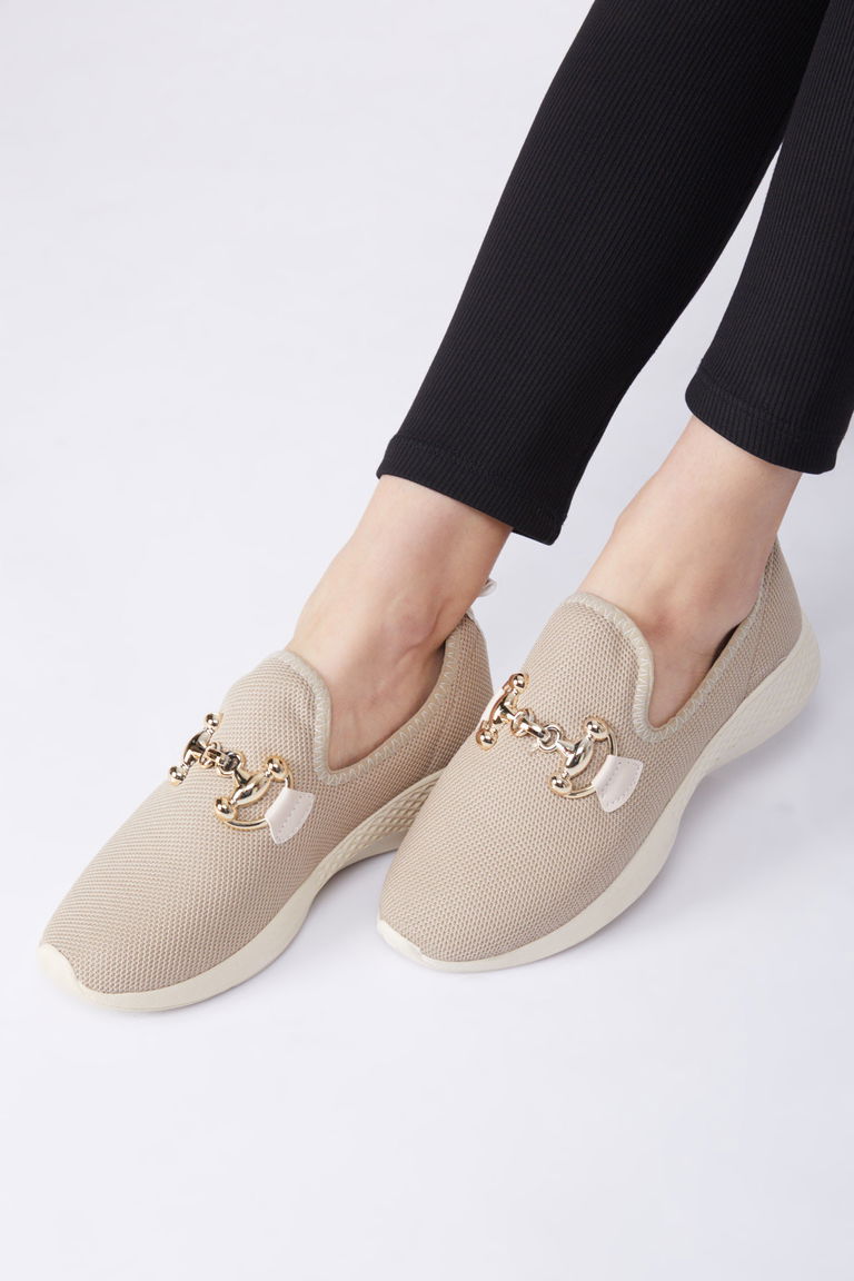 Kadın Vizon Tokalı File Spor Ayakkabı - 27093 - TOFİSA