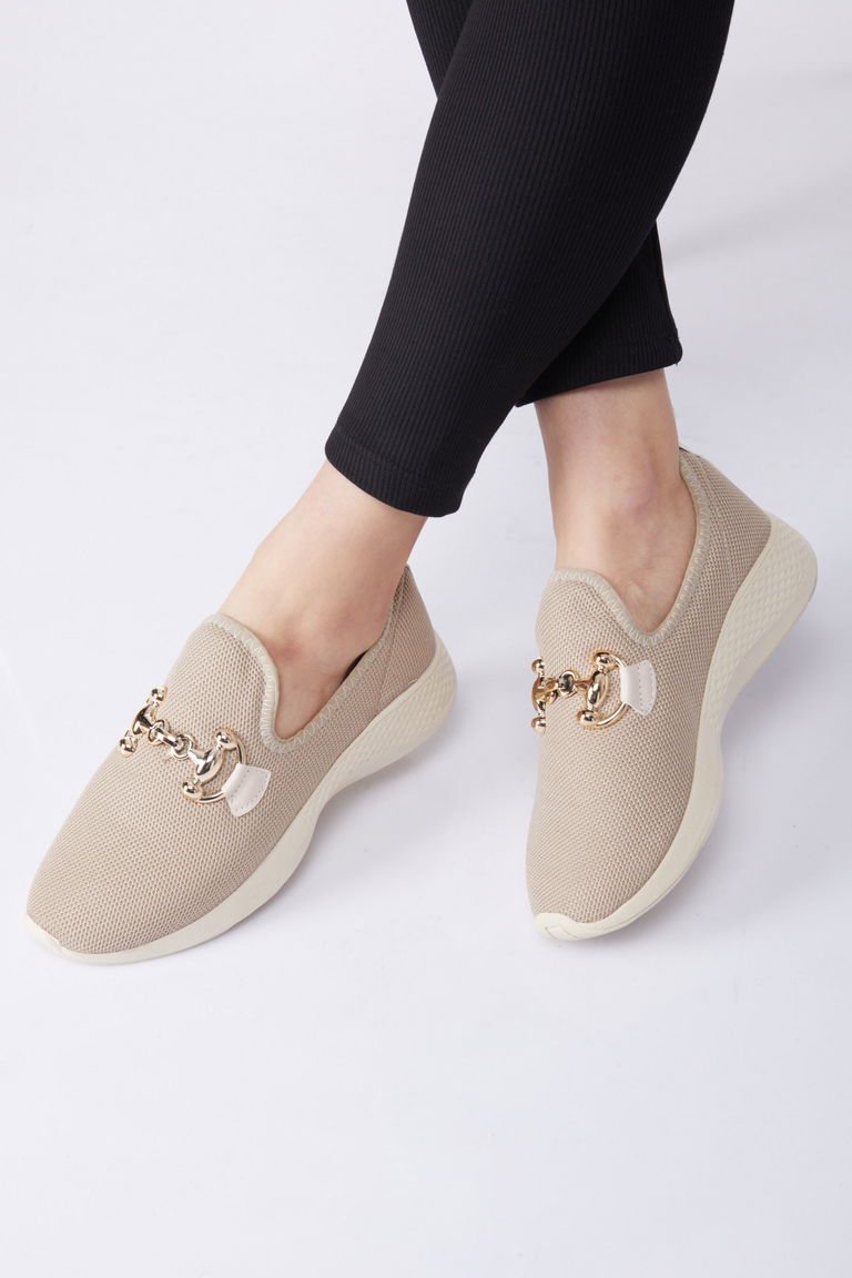 Kadın Vizon Tokalı File Spor Ayakkabı - 27093 - TOFİSA