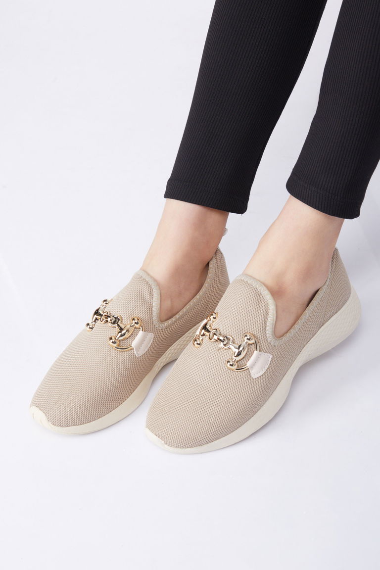 Kadın Vizon Tokalı File Spor Ayakkabı - 27093 - TOFİSA