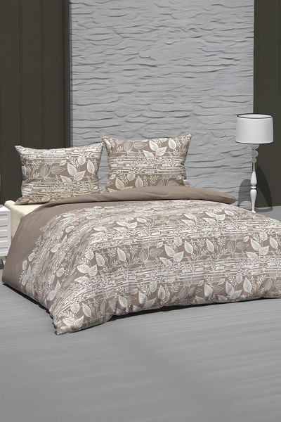 Kahve Çift Kişilik Nevresim Seti - 25348 