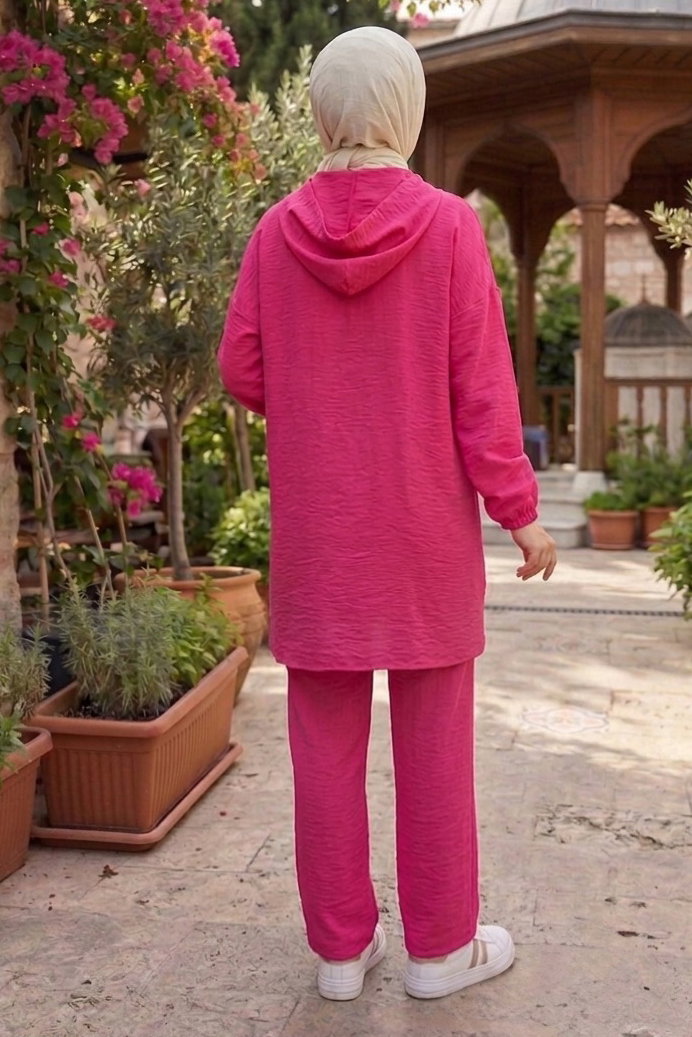 Kapşonlu Manavgat İkili Takım Fuşya - 28429-FUSYA - 3