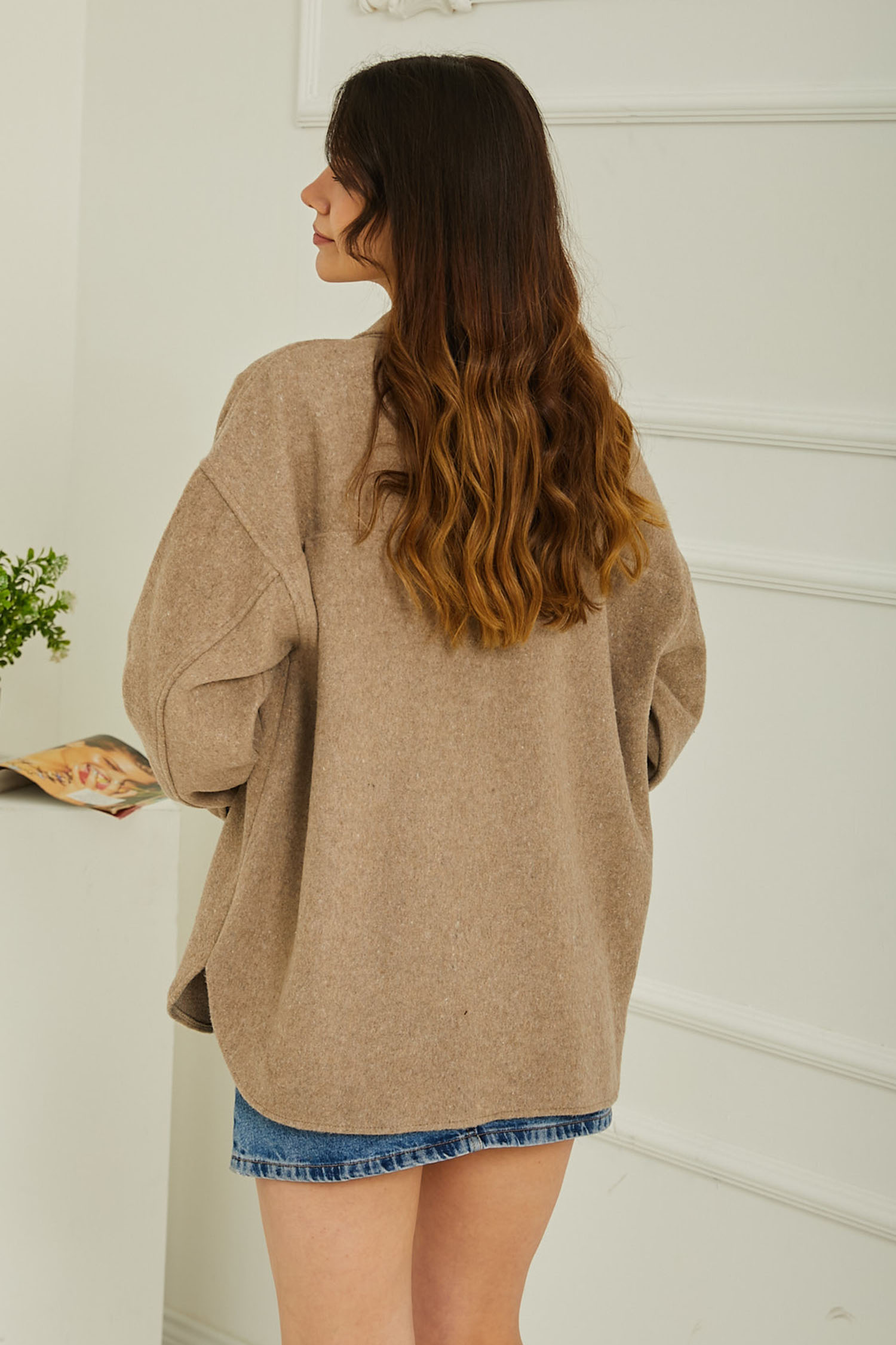 Kaşe Gömlek Vizon - 26739 - 6