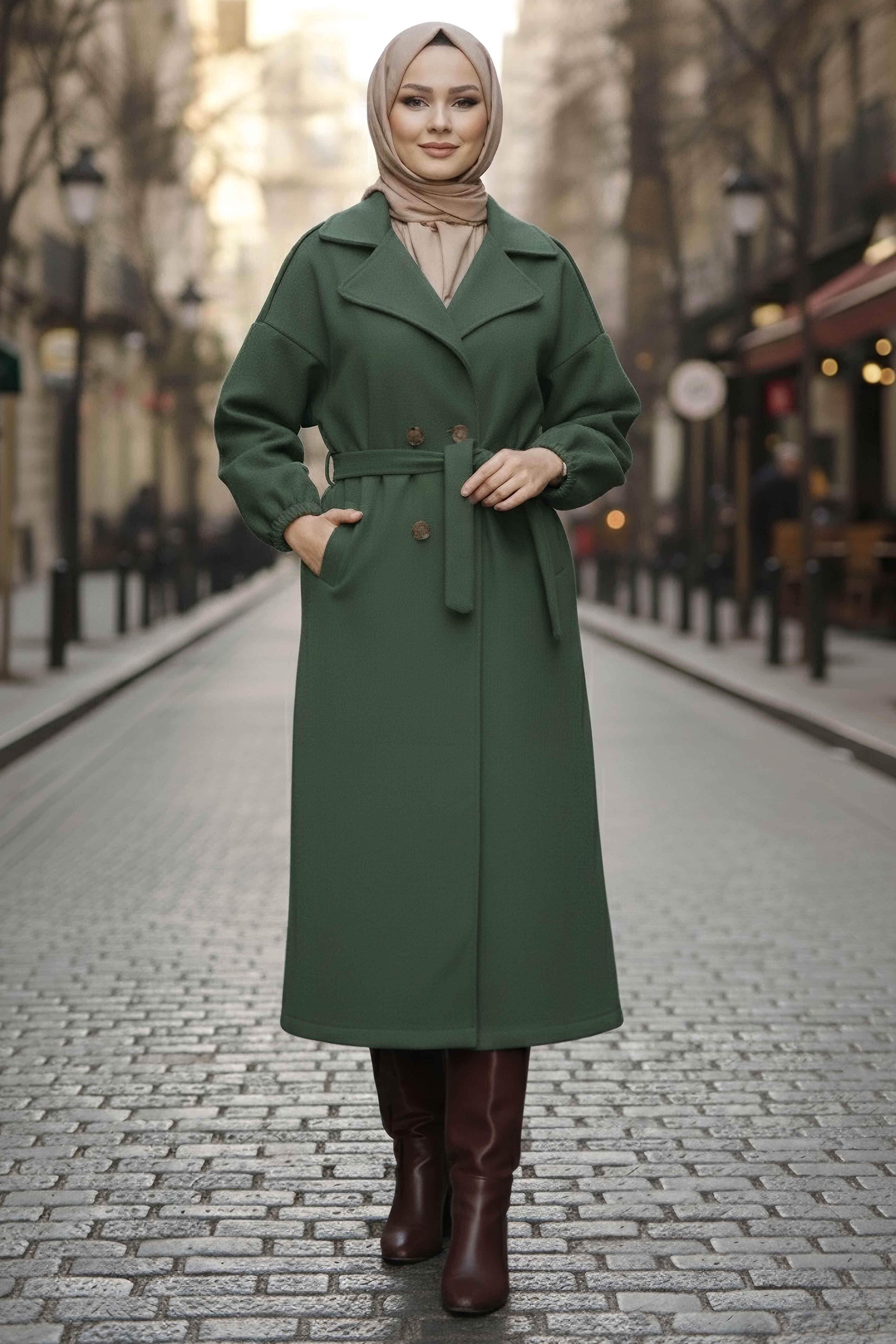 Kaşe Kaban - 13288-ZUMRUT - 2