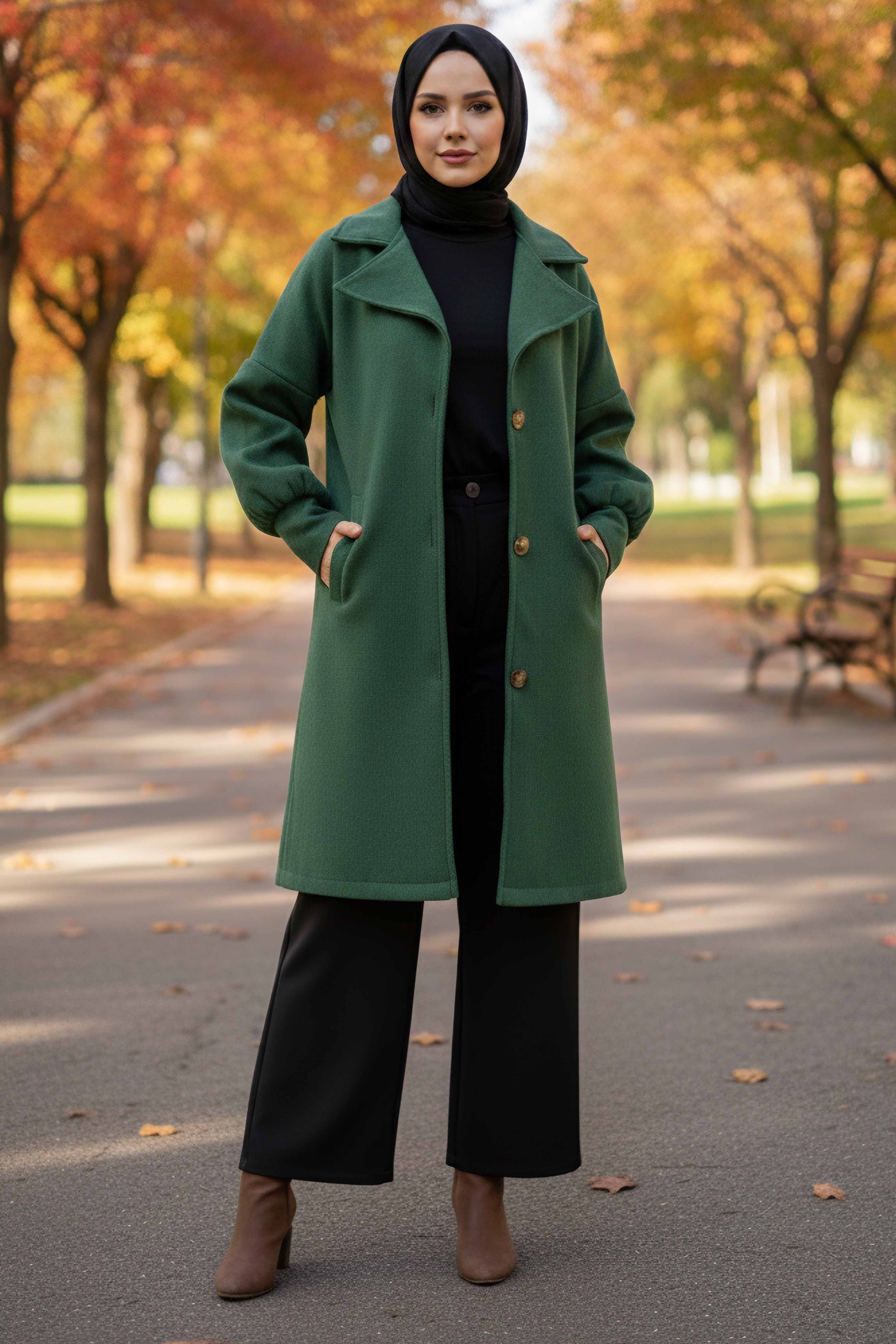 Kaşe Kaban - 13289-ZUMRUT - 2