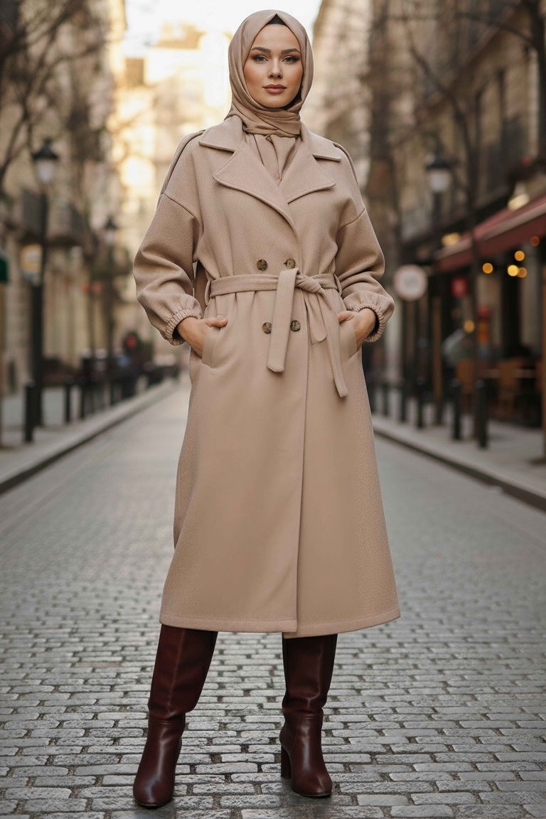 Kaşe Kaban - 27734-BEJ - TOFİSA