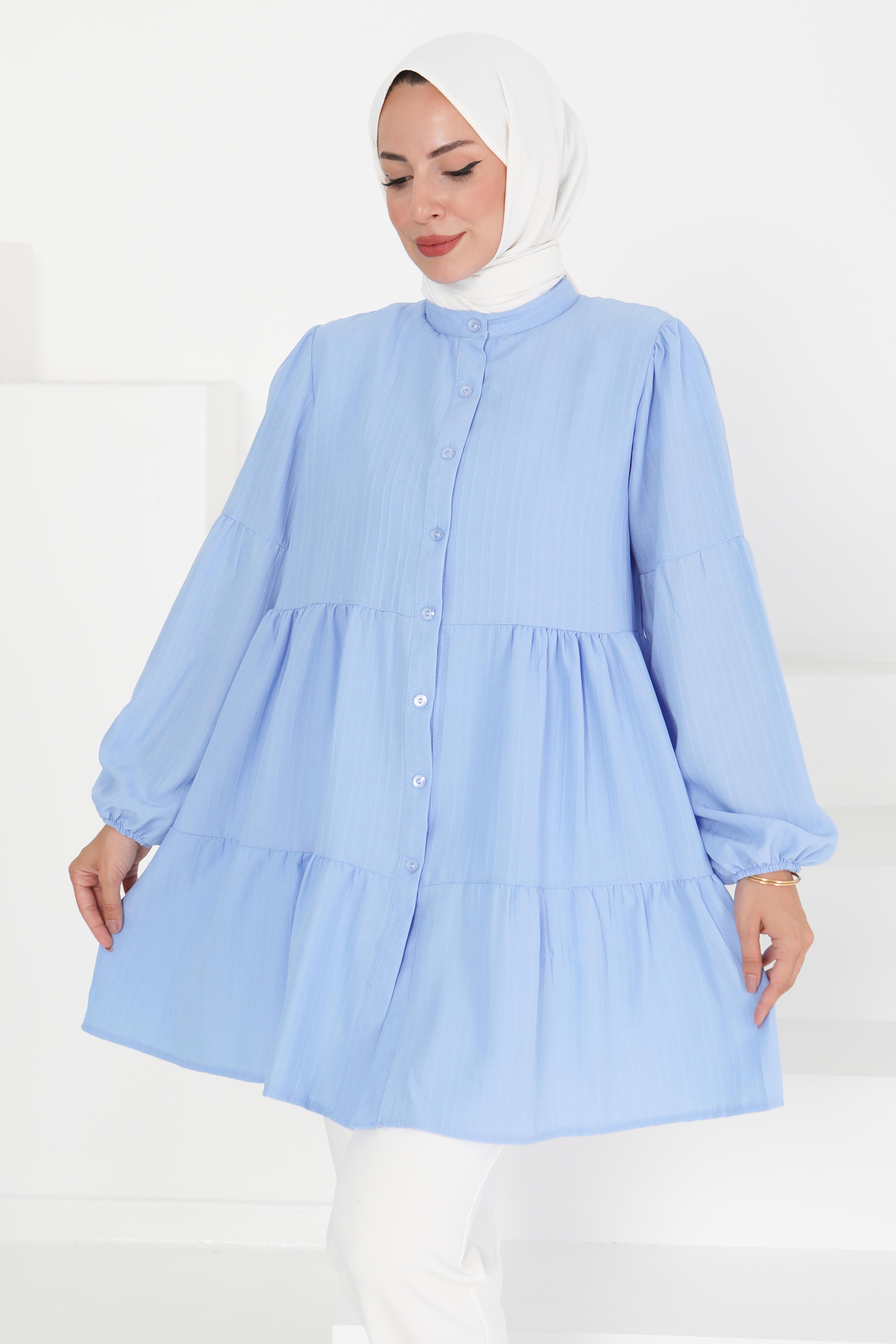 Kat Detaylı Tunik - 27433 - 2