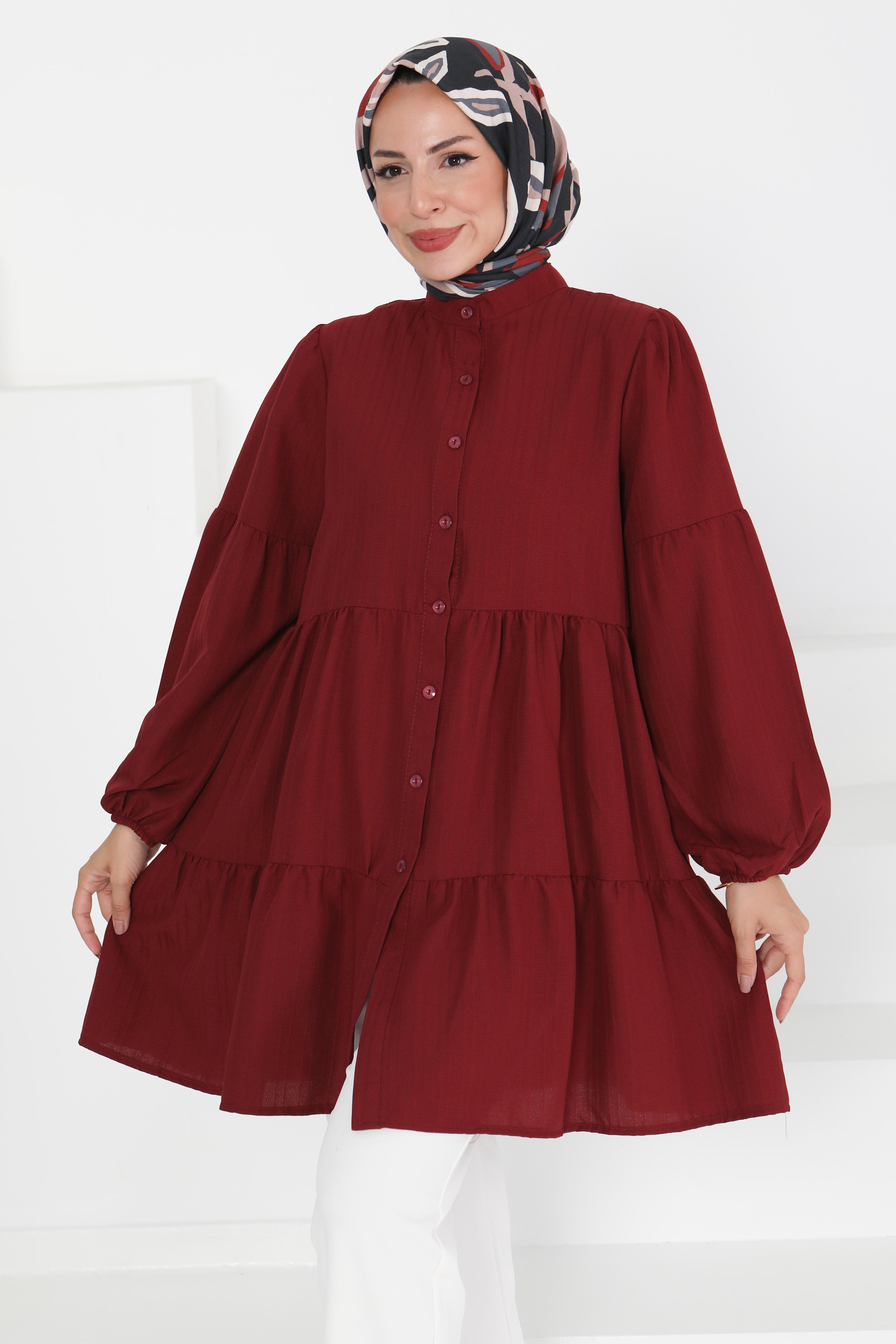 Kat Detaylı Tunik - 27433 - 1