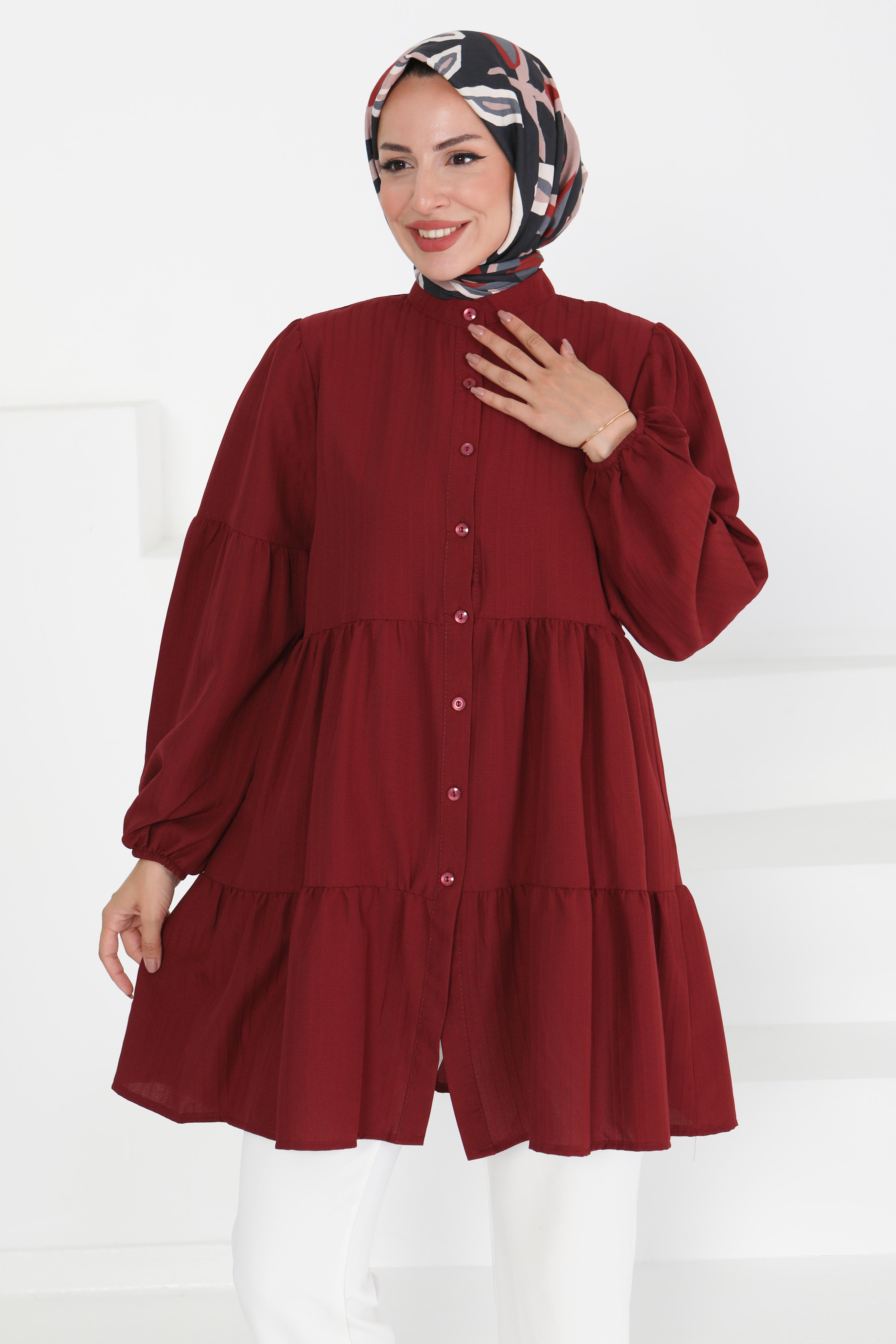 Kat Detaylı Tunik - 27433 - 2