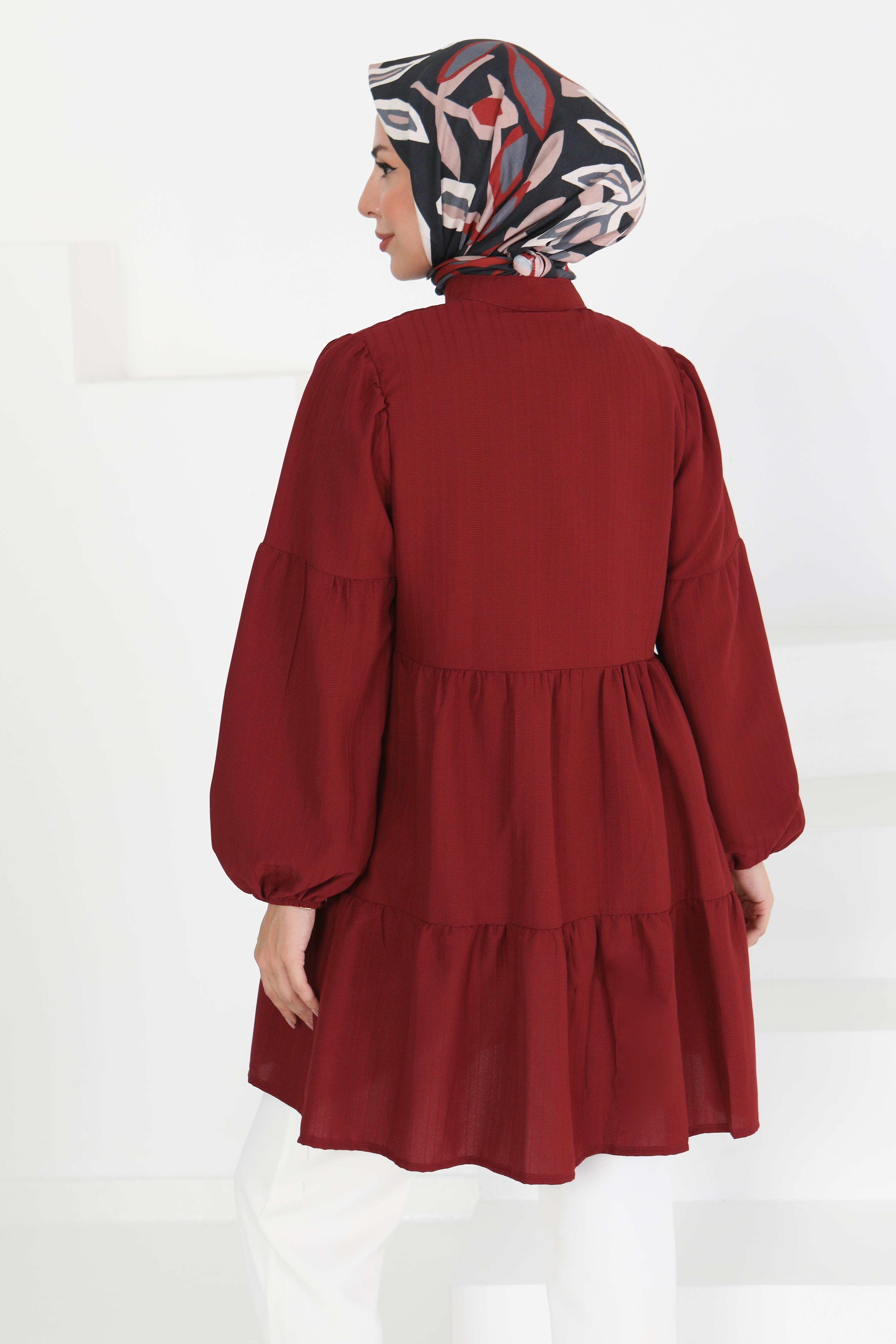 Kat Detaylı Tunik - 27433 - 5
