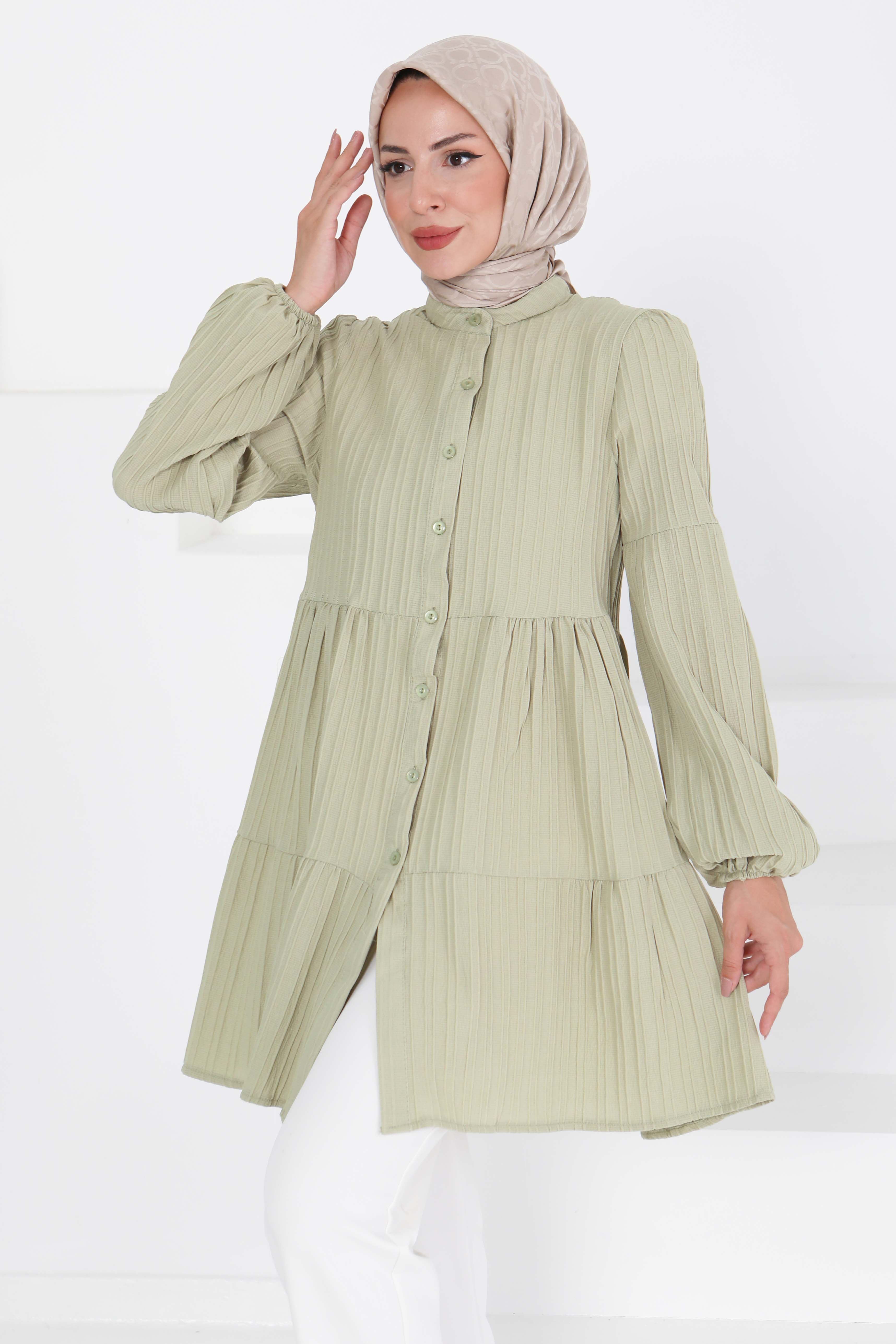 Kat Detaylı Tunik - 27433 - 1