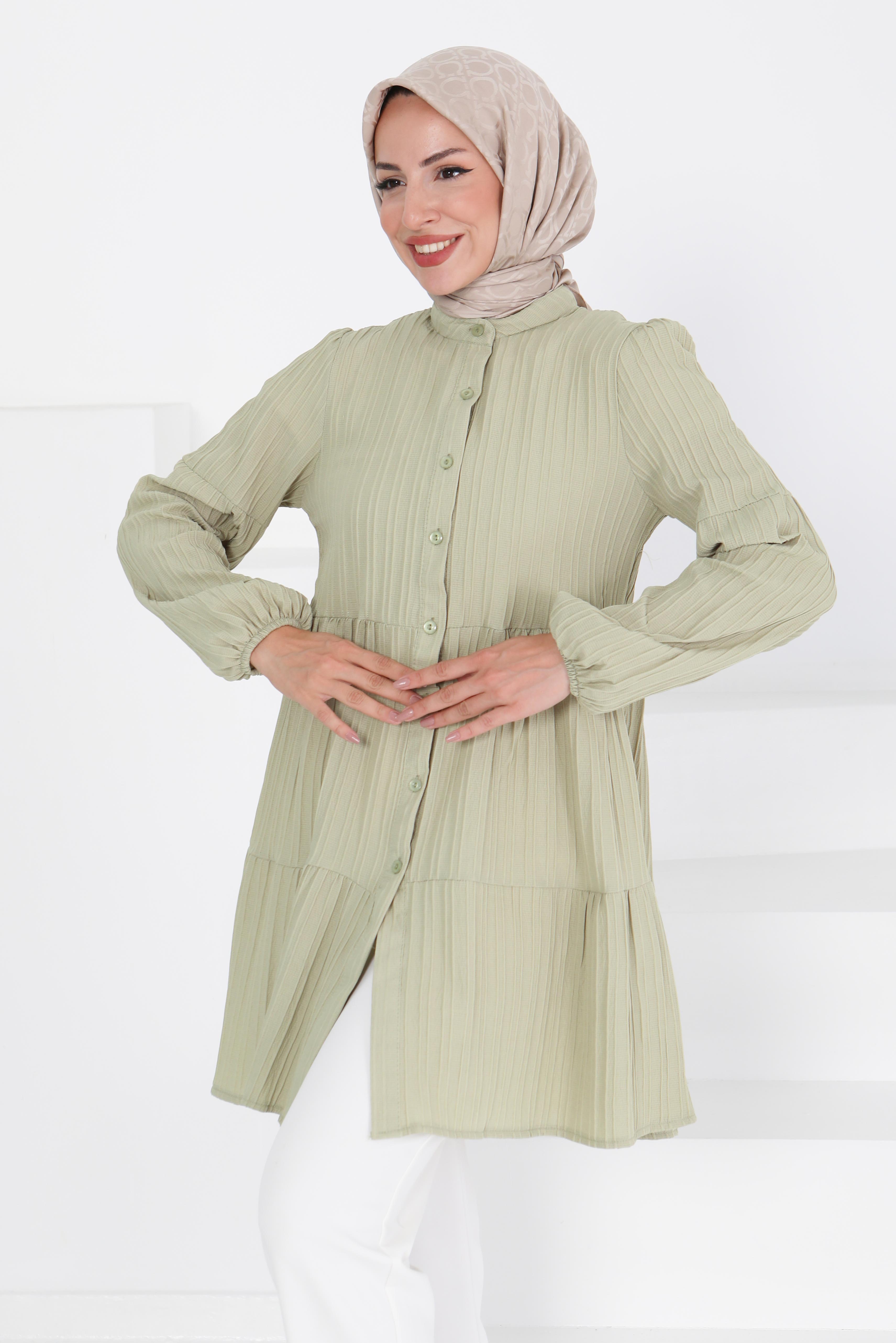 Kat Detaylı Tunik - 27433 - 4