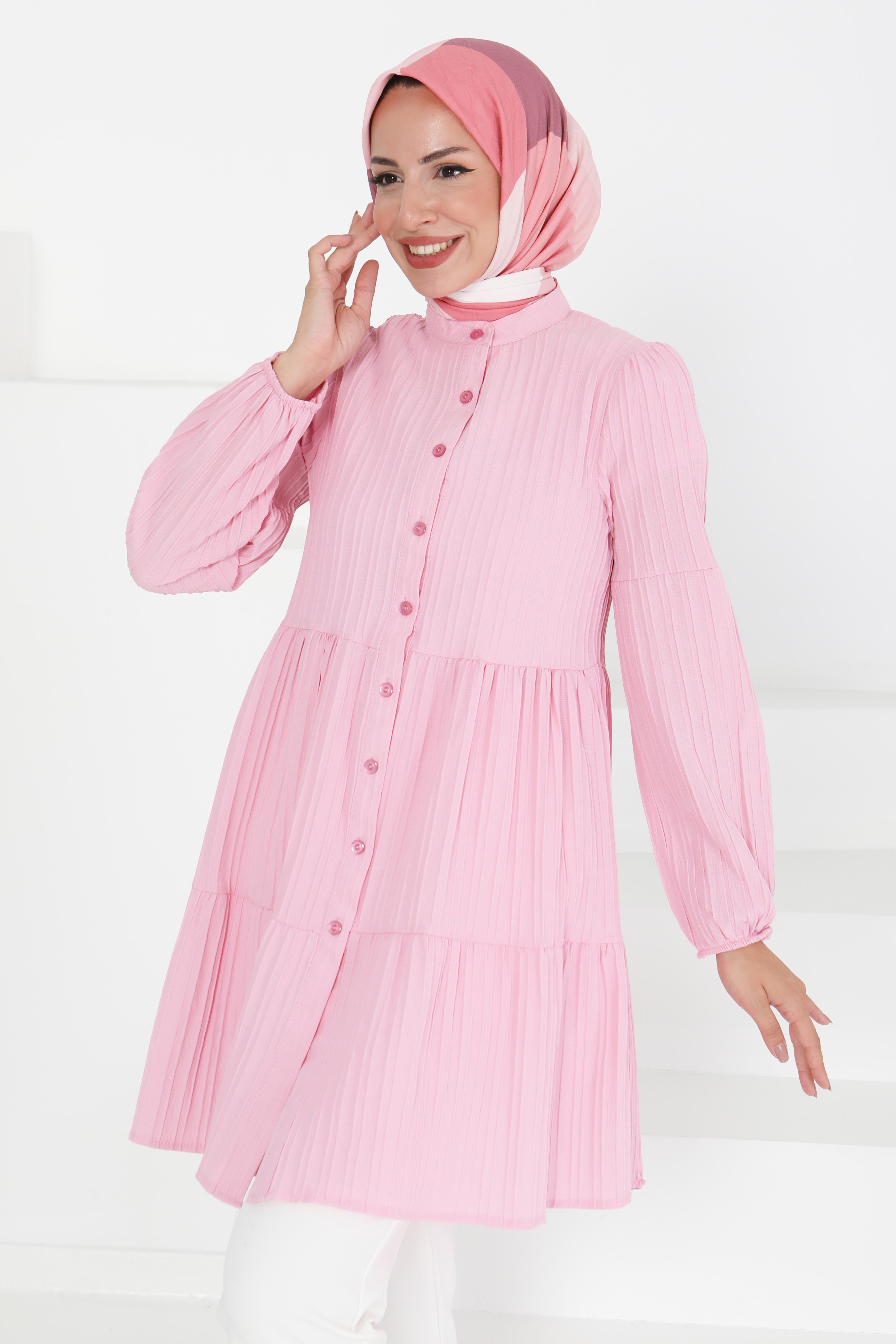 Kat Detaylı Tunik - 27433 - 1