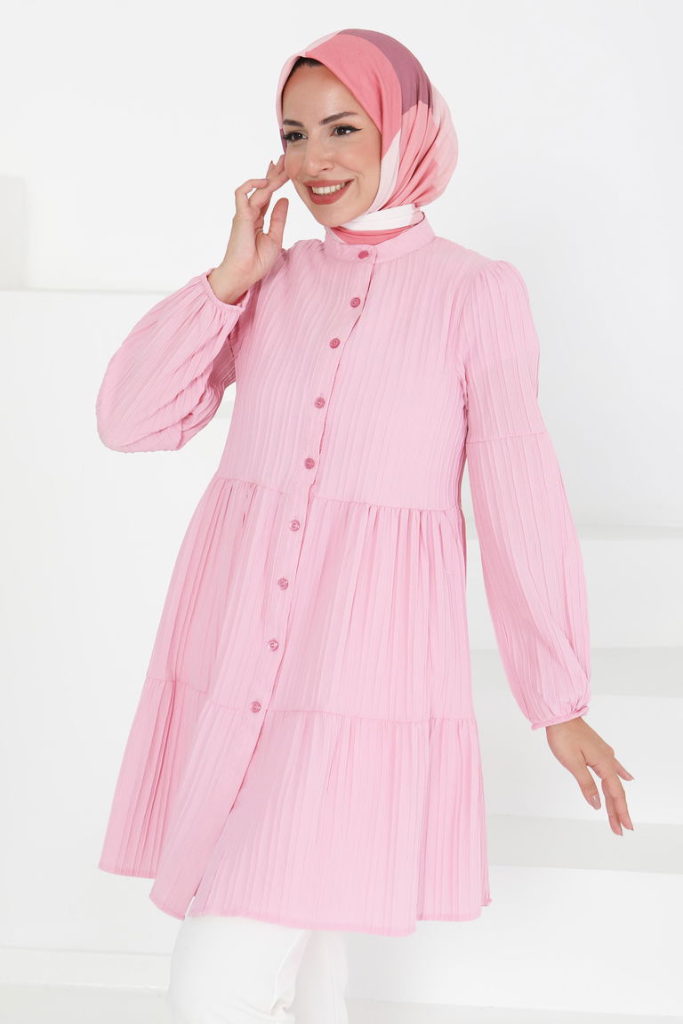 Kat Detaylı Tunik - 27433 - TOFİSA