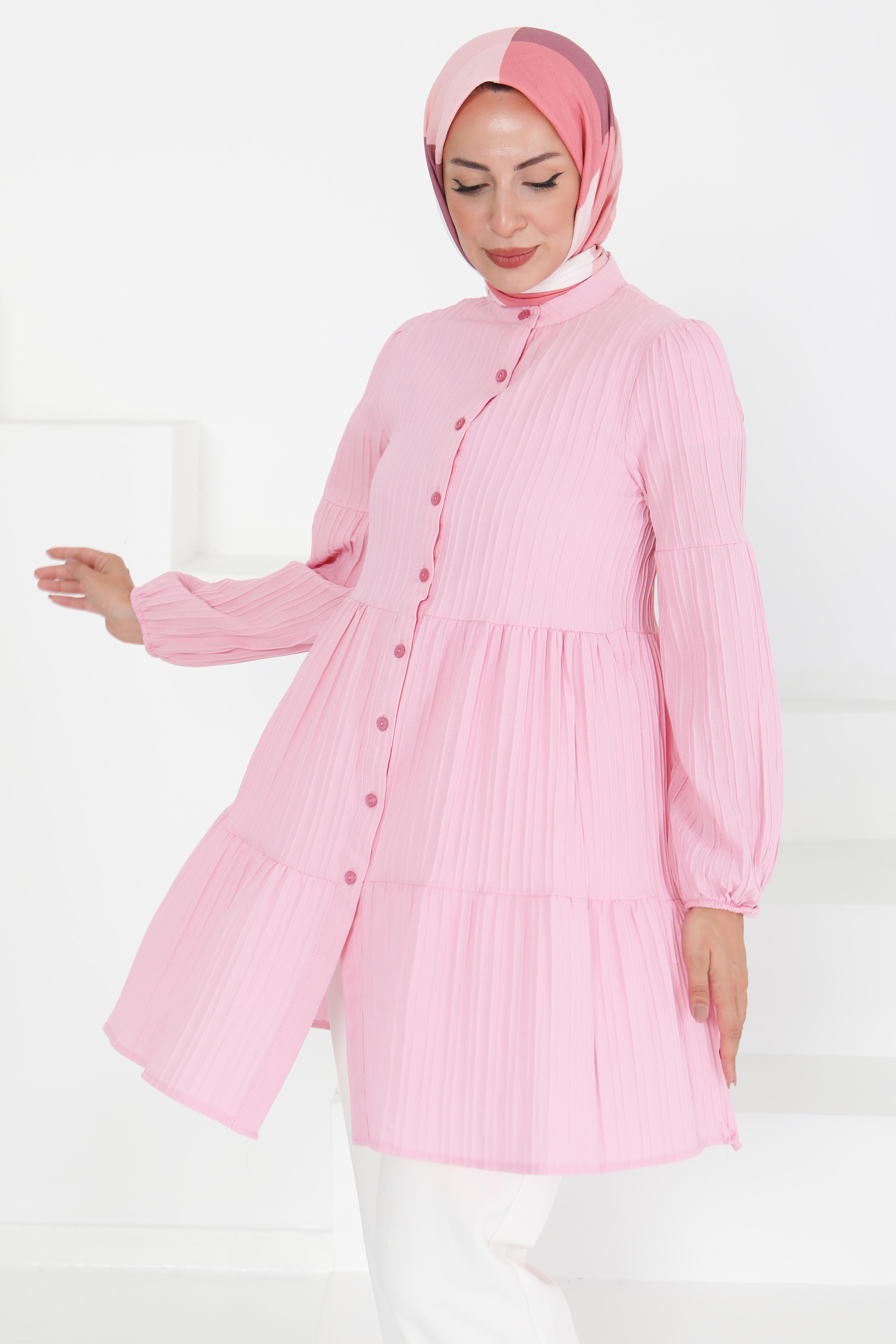 Kat Detaylı Tunik - 27433 - 2