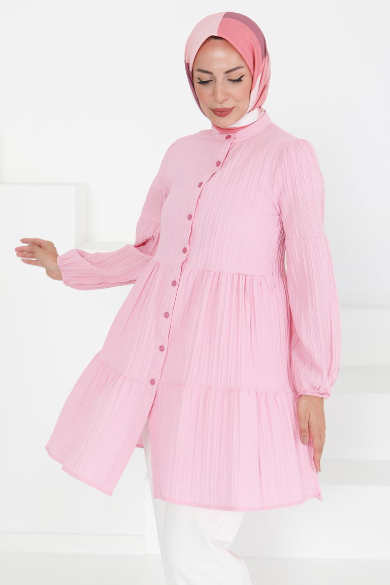 Kat Detaylı Tunik - 27433 - TOFİSA