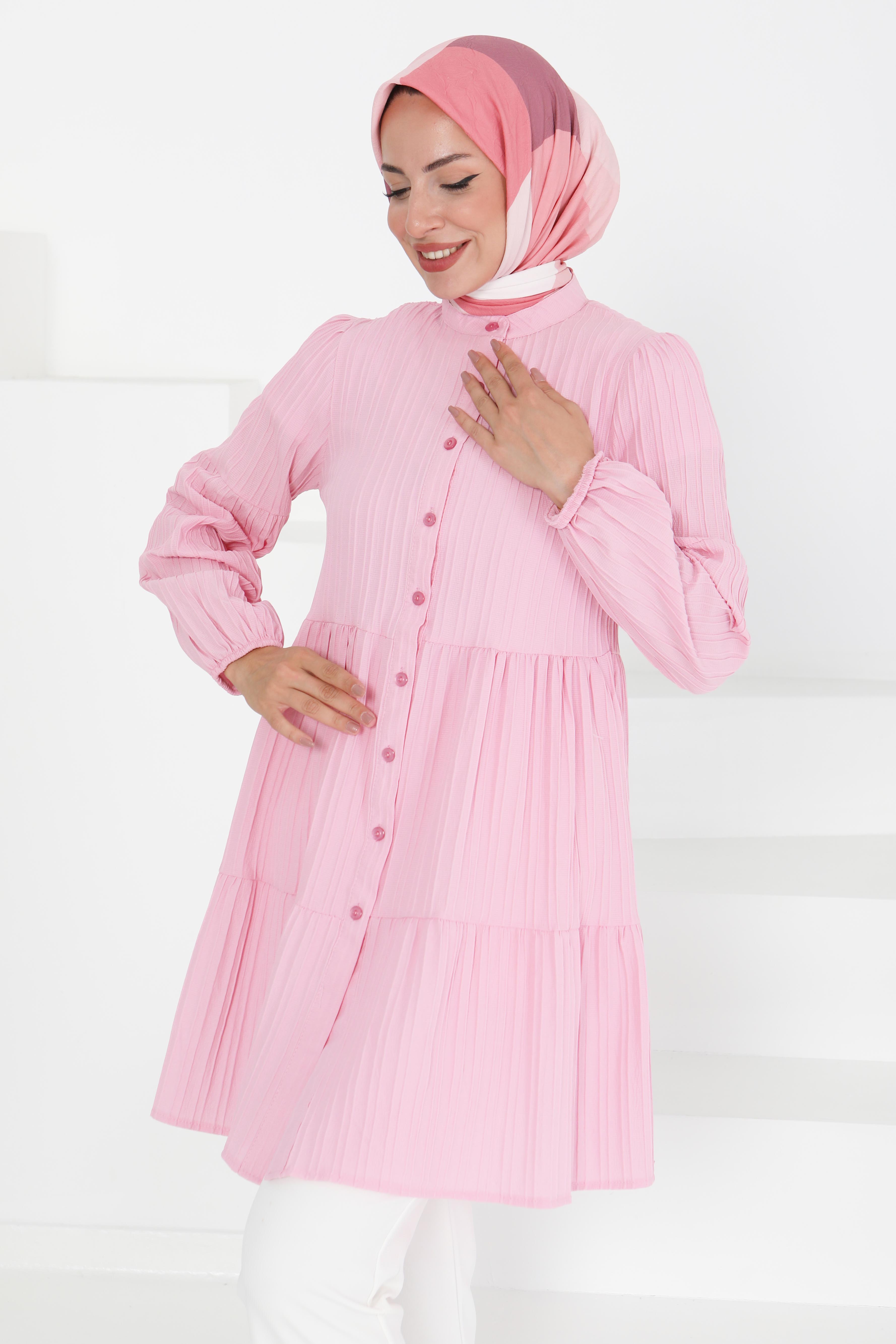 Kat Detaylı Tunik - 27433 - 4