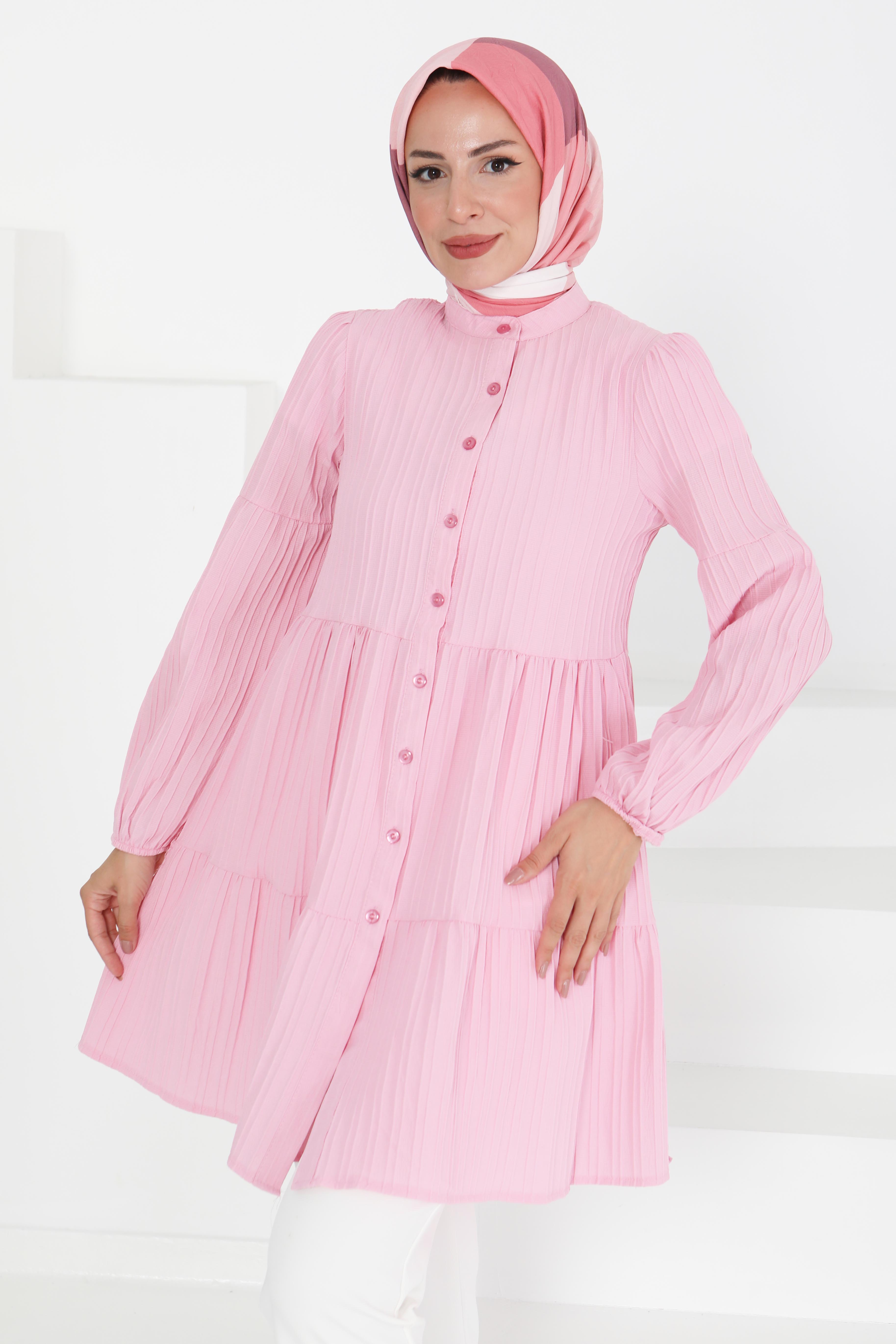 Kat Detaylı Tunik - 27433 - 5