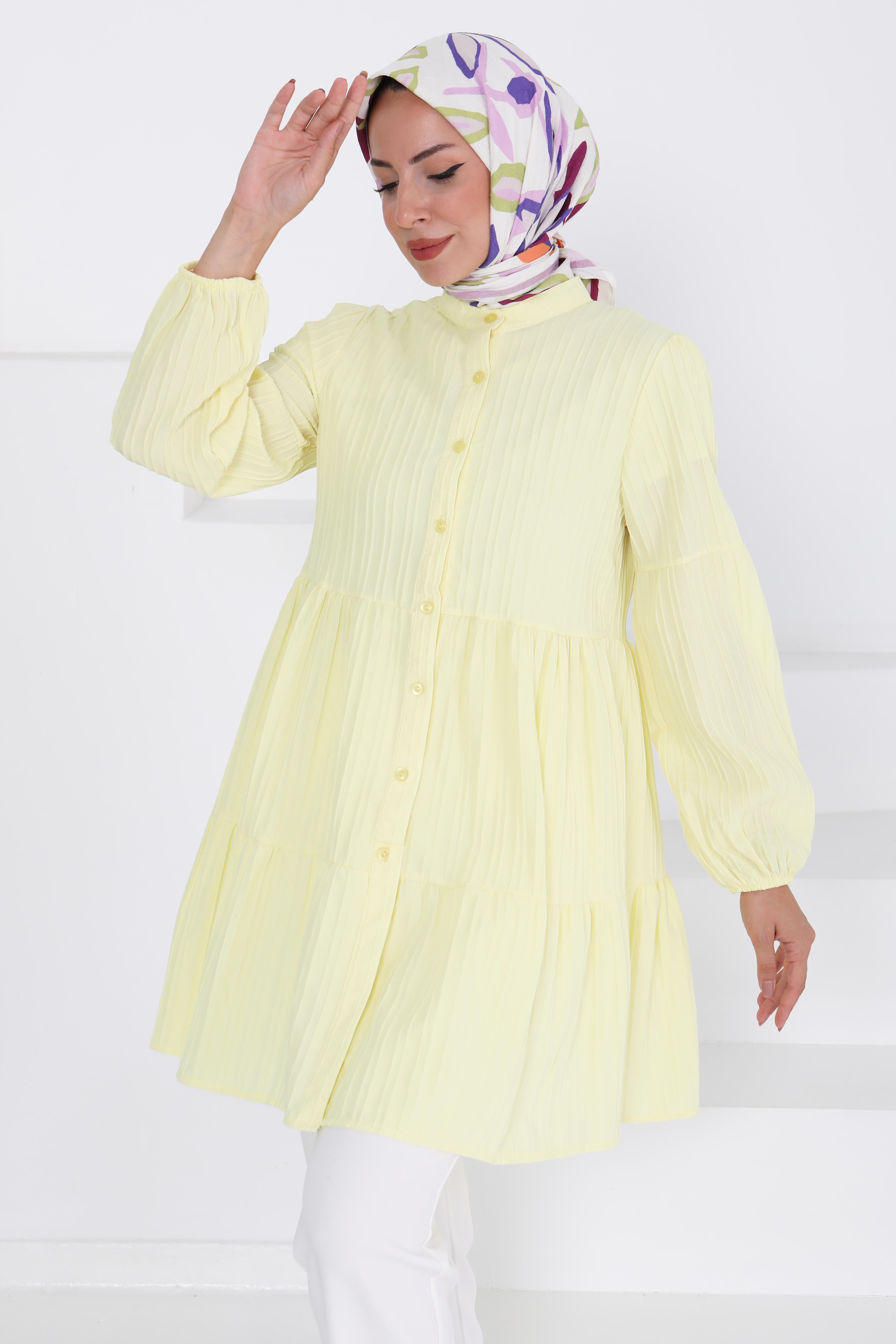 Kat Detaylı Tunik - 27433 - 1