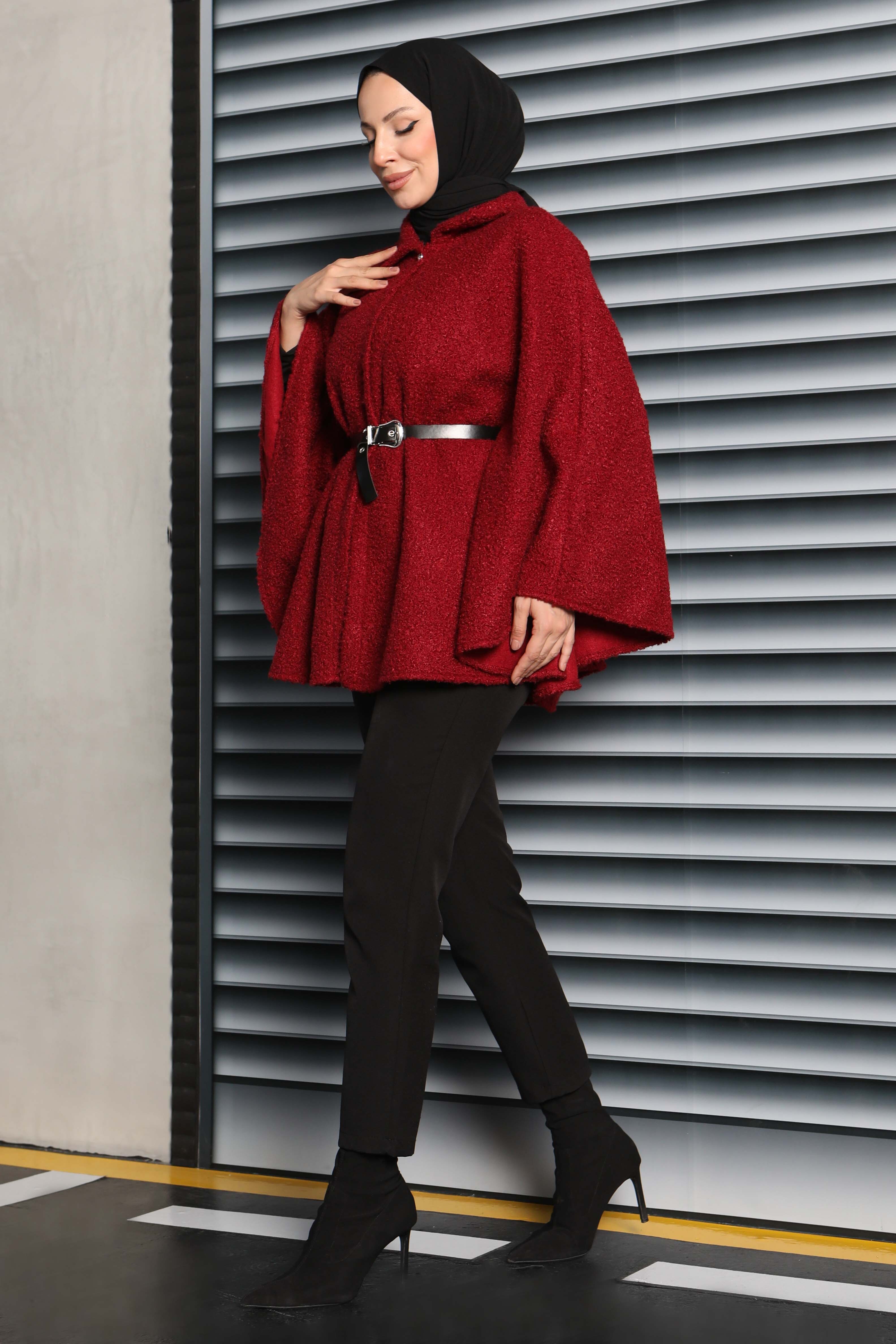 Kemerli Buklet Panço - 27823-BORDO - 3