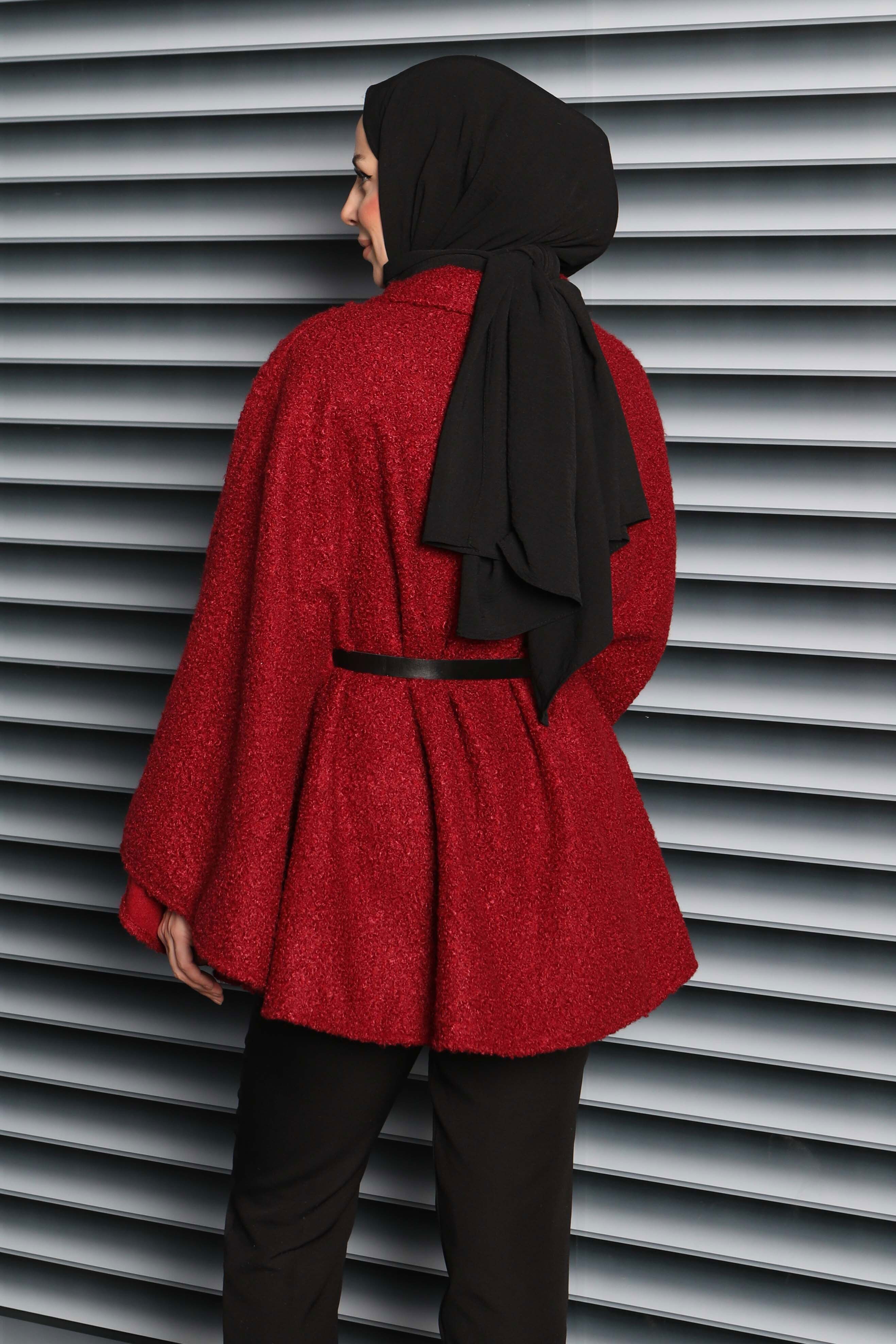 Kemerli Buklet Panço - 27823-BORDO - 5