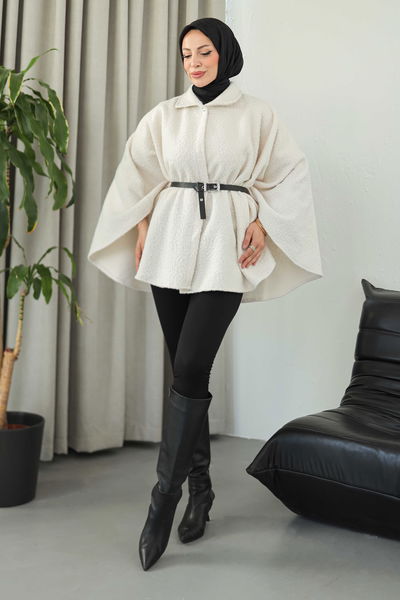 Kemerli Buklet Panço - 27823-EKRU 