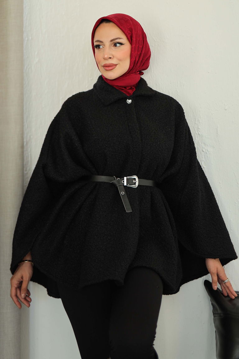 Kemerli Buklet Panço - 27823-SIYAH - TOFİSA